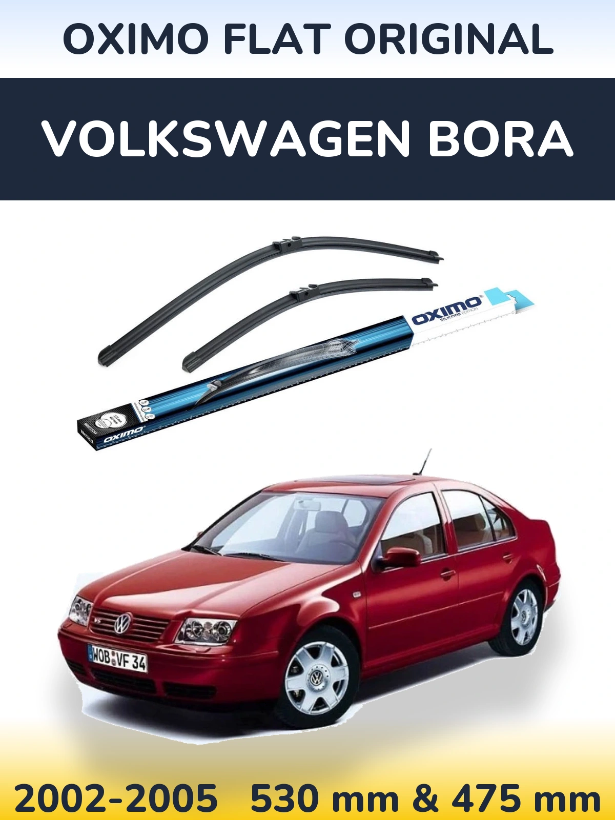 Torkarblad Oximo Flat Original för Volkswagen Bora