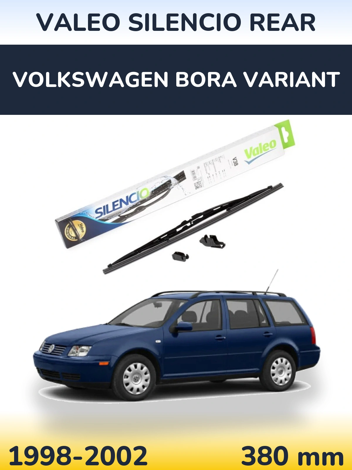 Torkarblad Valeo Silencio Rear för Volkswagen Bora Variant