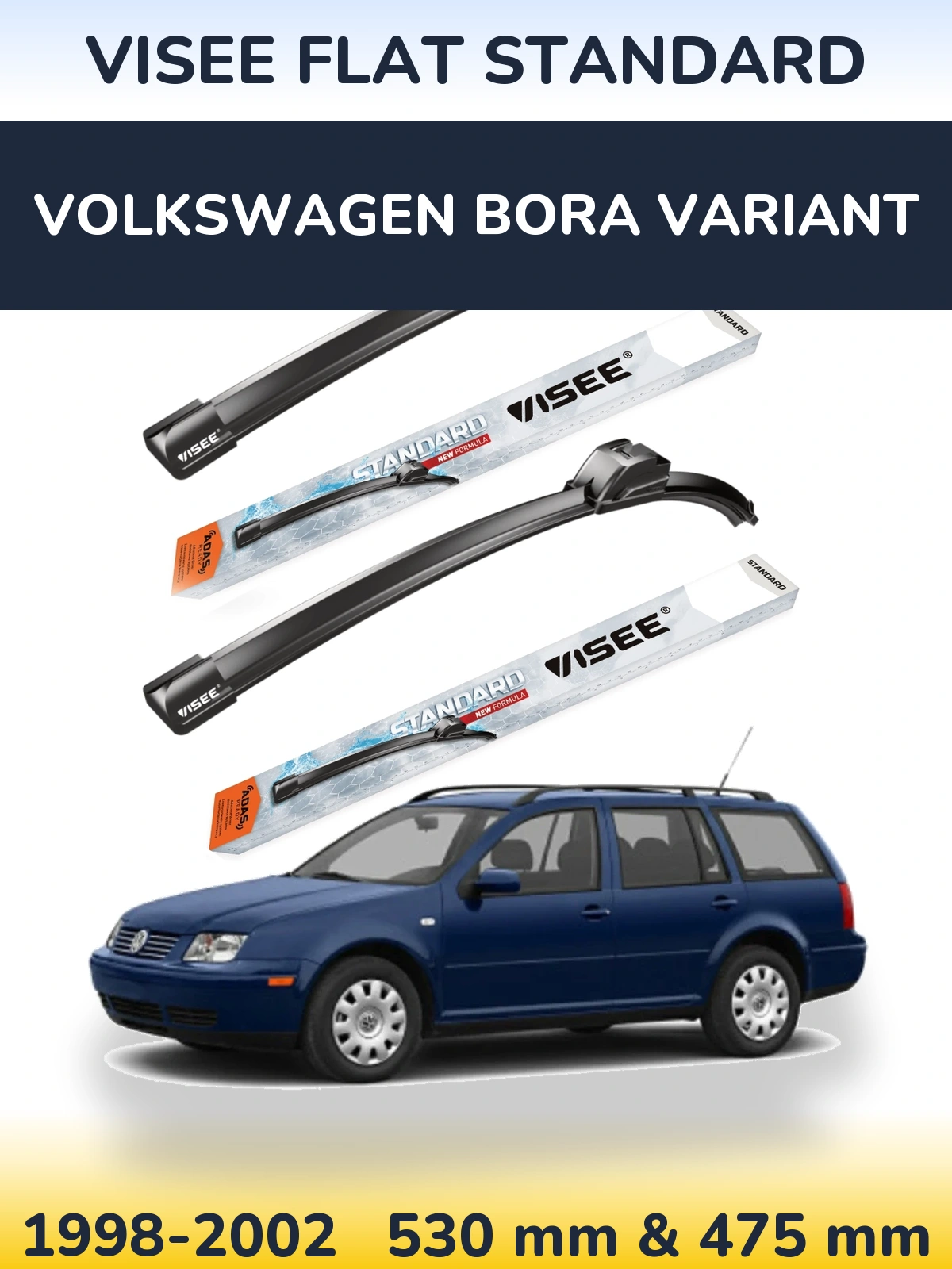 Torkarblad VISEE FLAT STANDARD för Volkswagen Bora Variant
