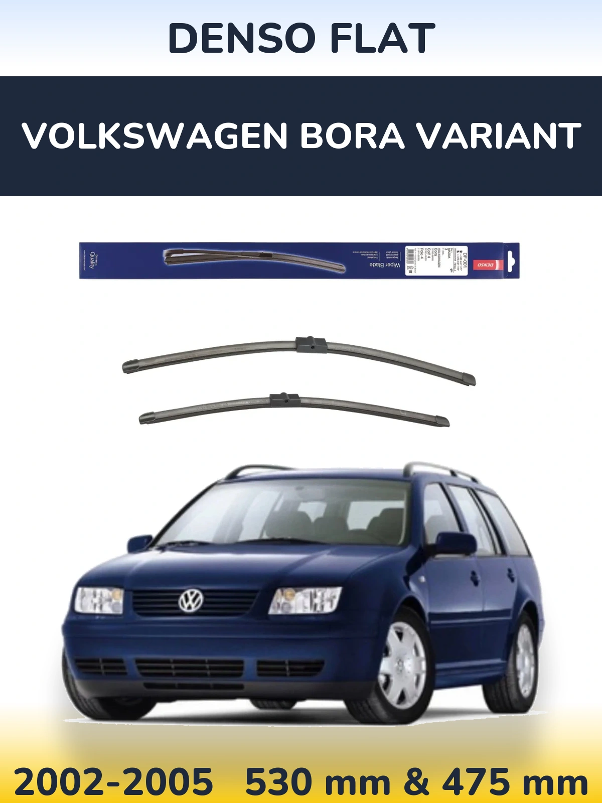 Torkarblad Denso Flat för Volkswagen Bora Variant