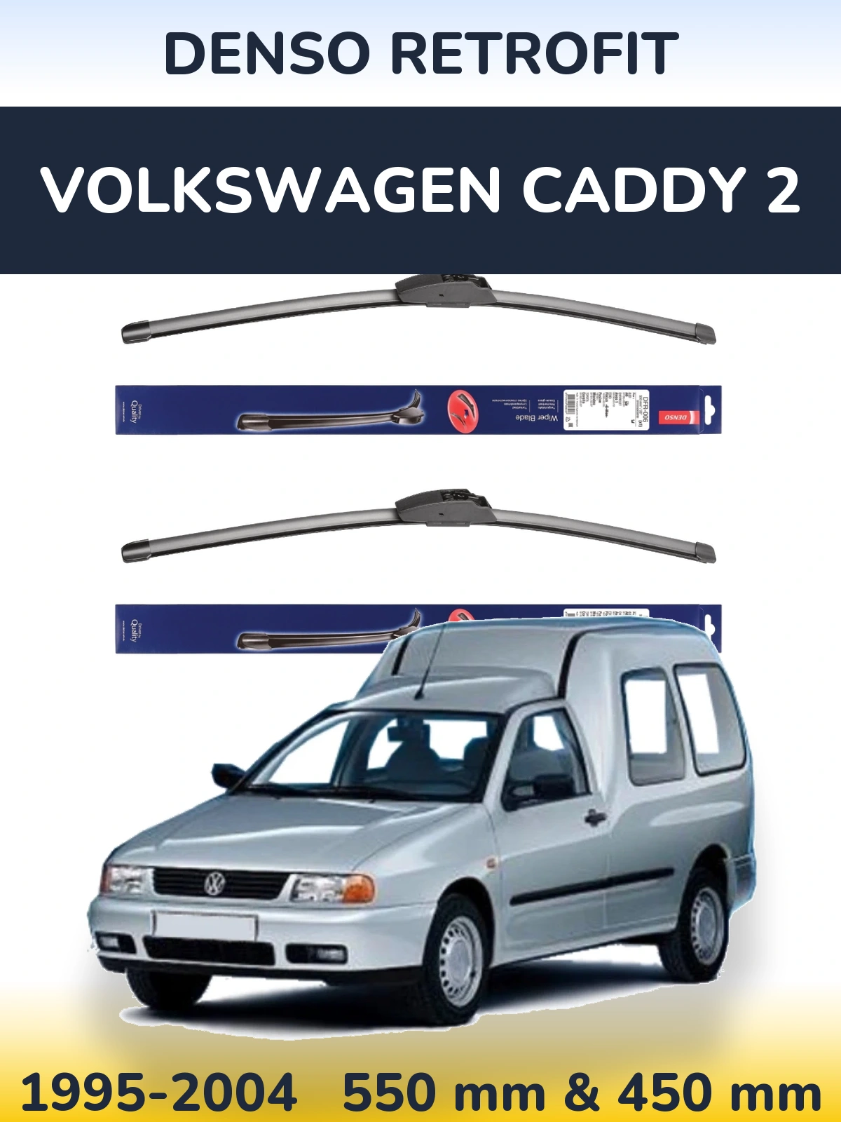 Torkarblad Denso Retrofit för Volkswagen Caddy 2