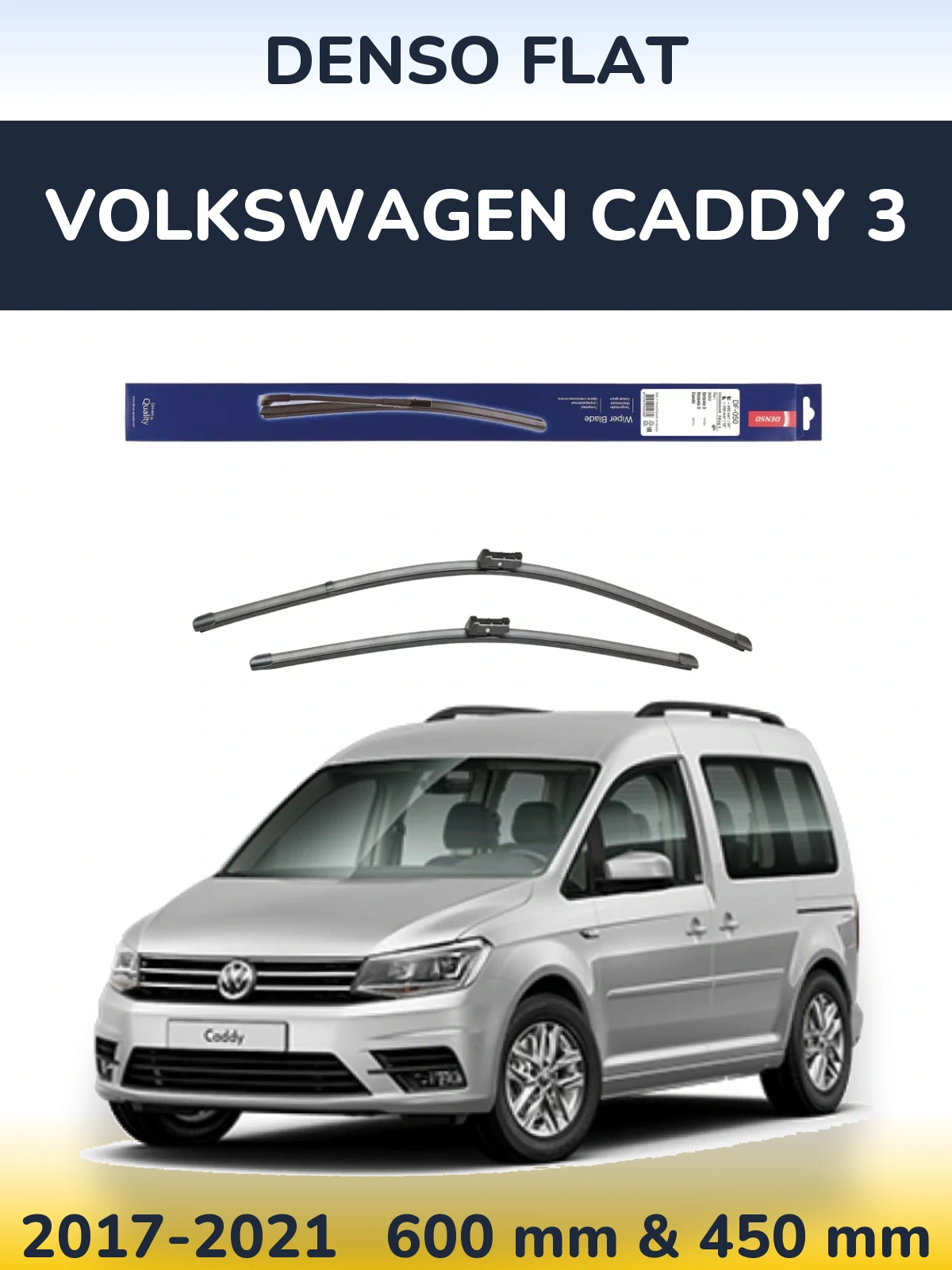 Torkarblad Denso Flat för Volkswagen Caddy 3