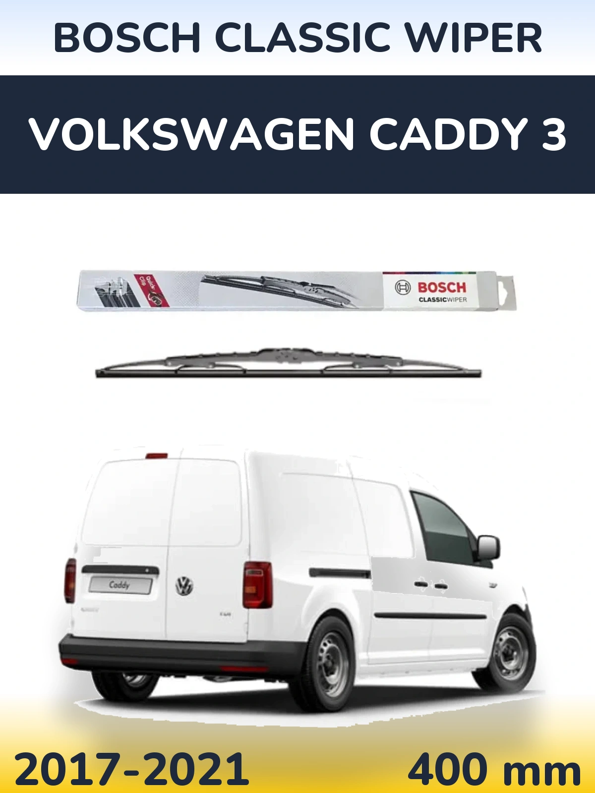 Torkarblad BOSCH Classic Wiper för Volkswagen Caddy 3