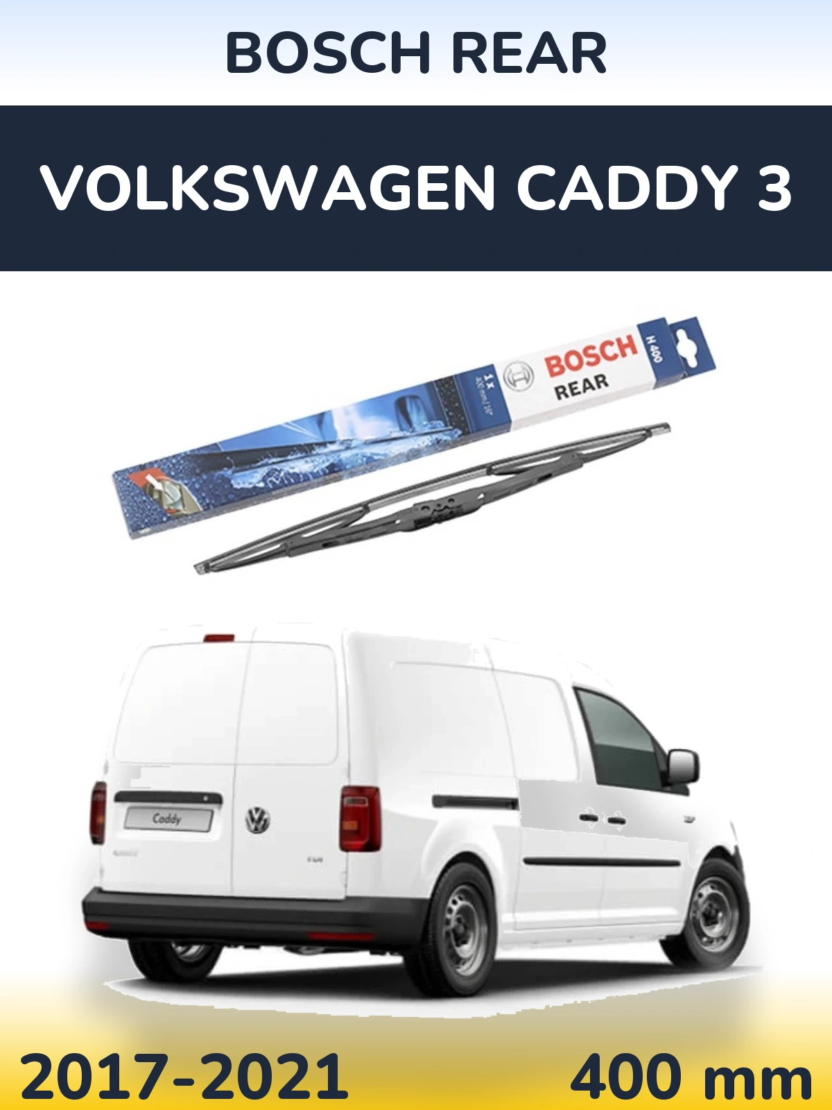 Torkarblad BOSCH Rear för Volkswagen Caddy 3