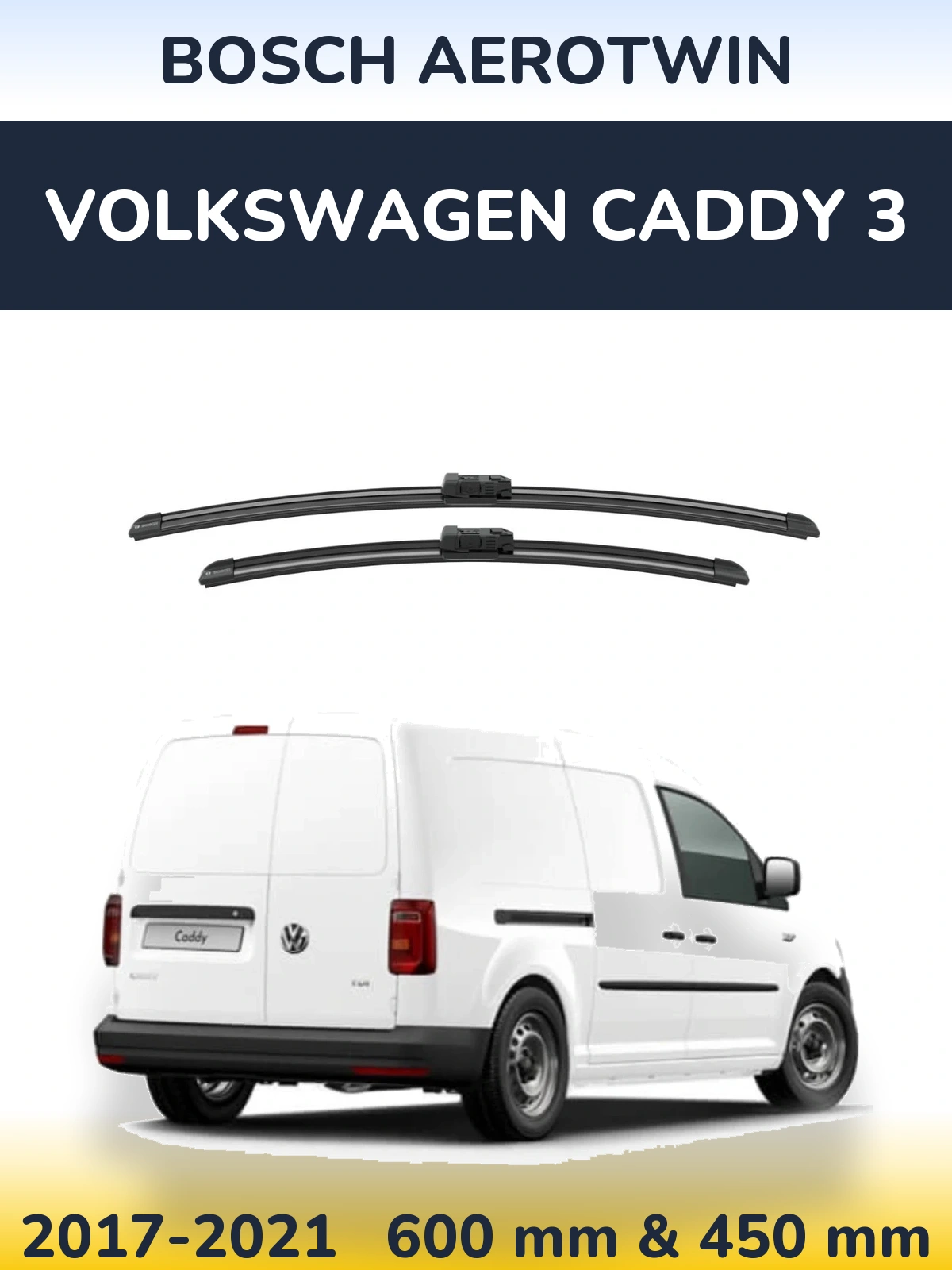 Torkarblad BOSCH AeroTwin för Volkswagen Caddy 3