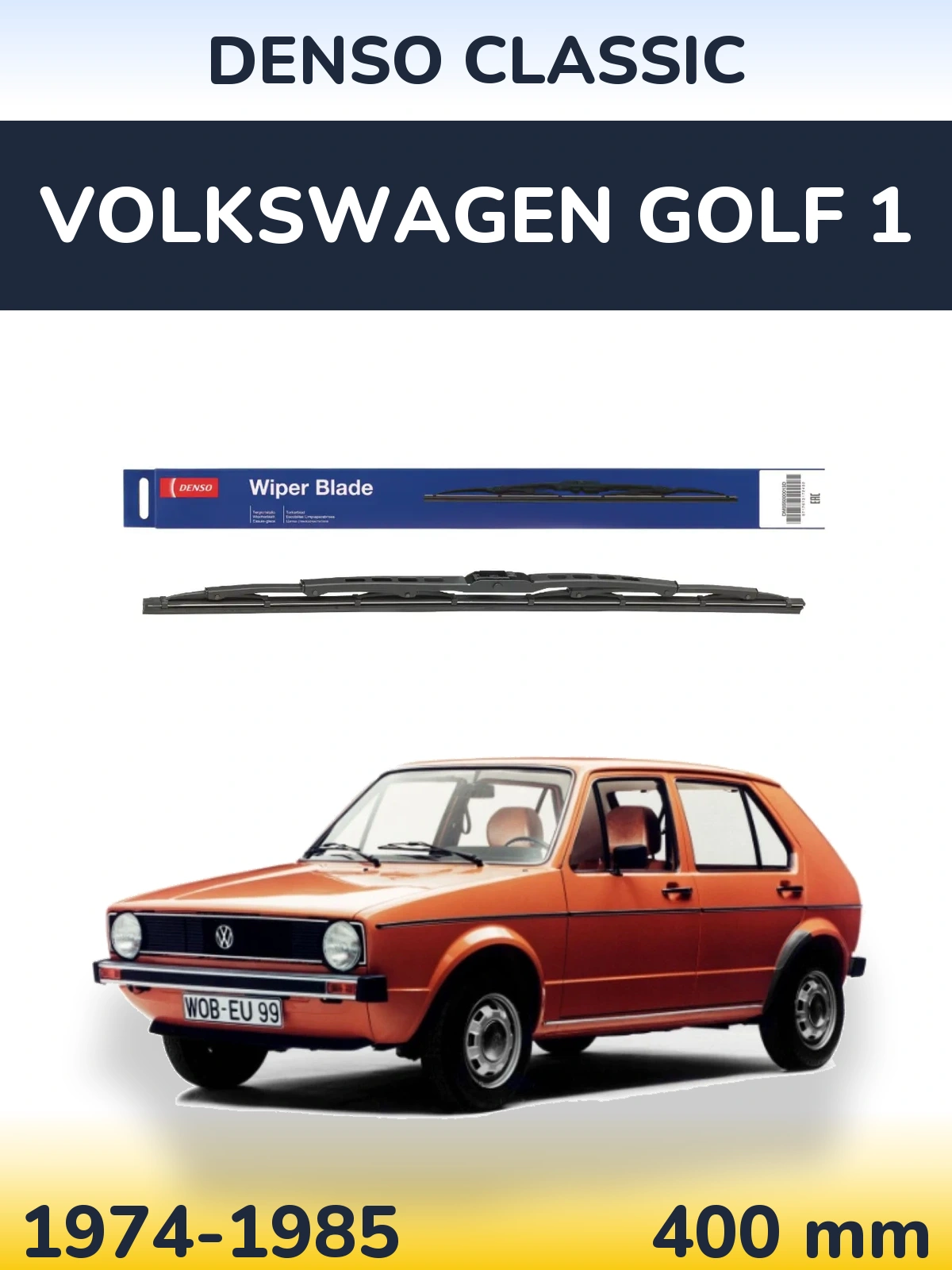 Torkarblad Denso Classic för Volkswagen Golf 1