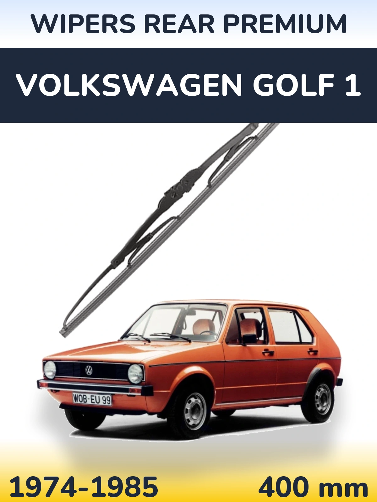 Задня щітка WIPERS REAR PREMIUM 400 мм для Volkswagen Golf 1 1974-1985