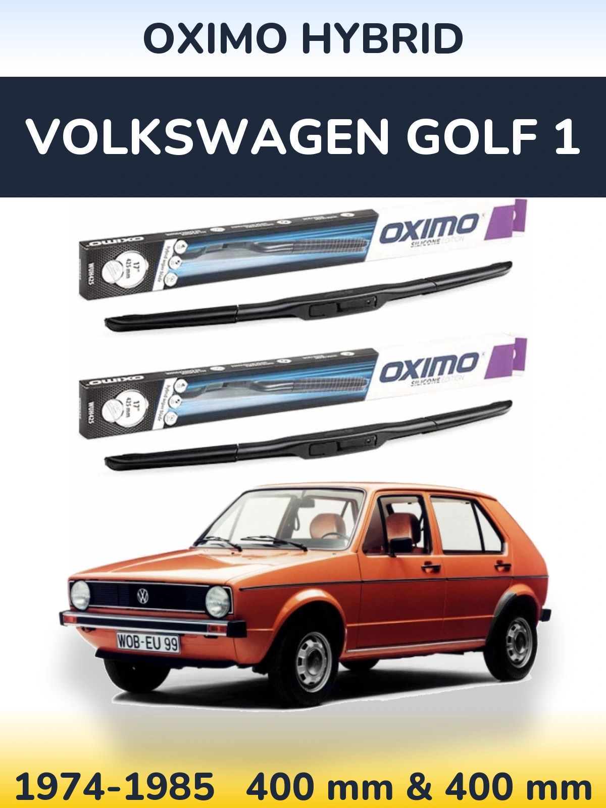 Torkarblad Oximo Hybrid för Volkswagen Golf 1