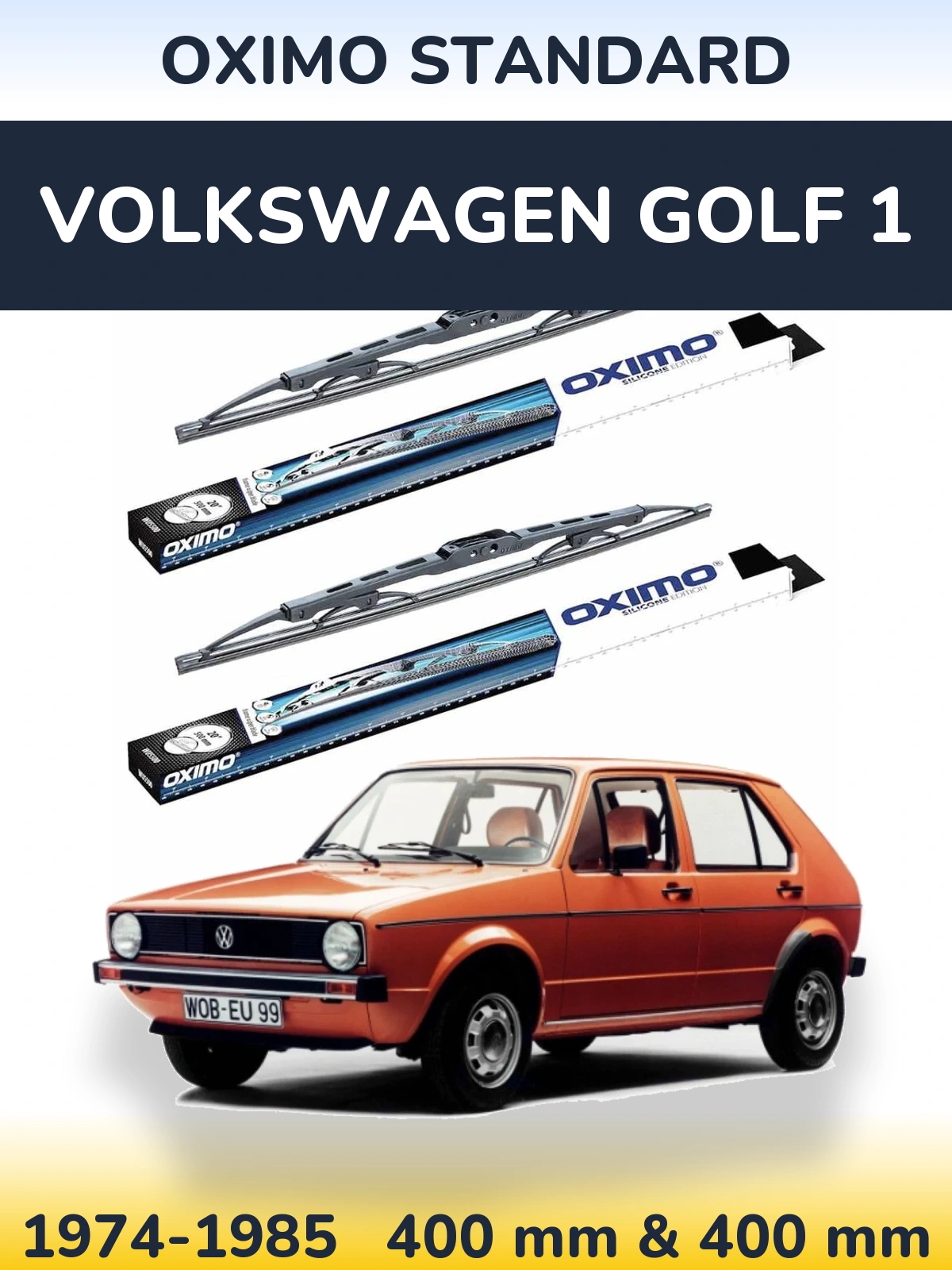 Torkarblad Oximo Standard för Volkswagen Golf 1
