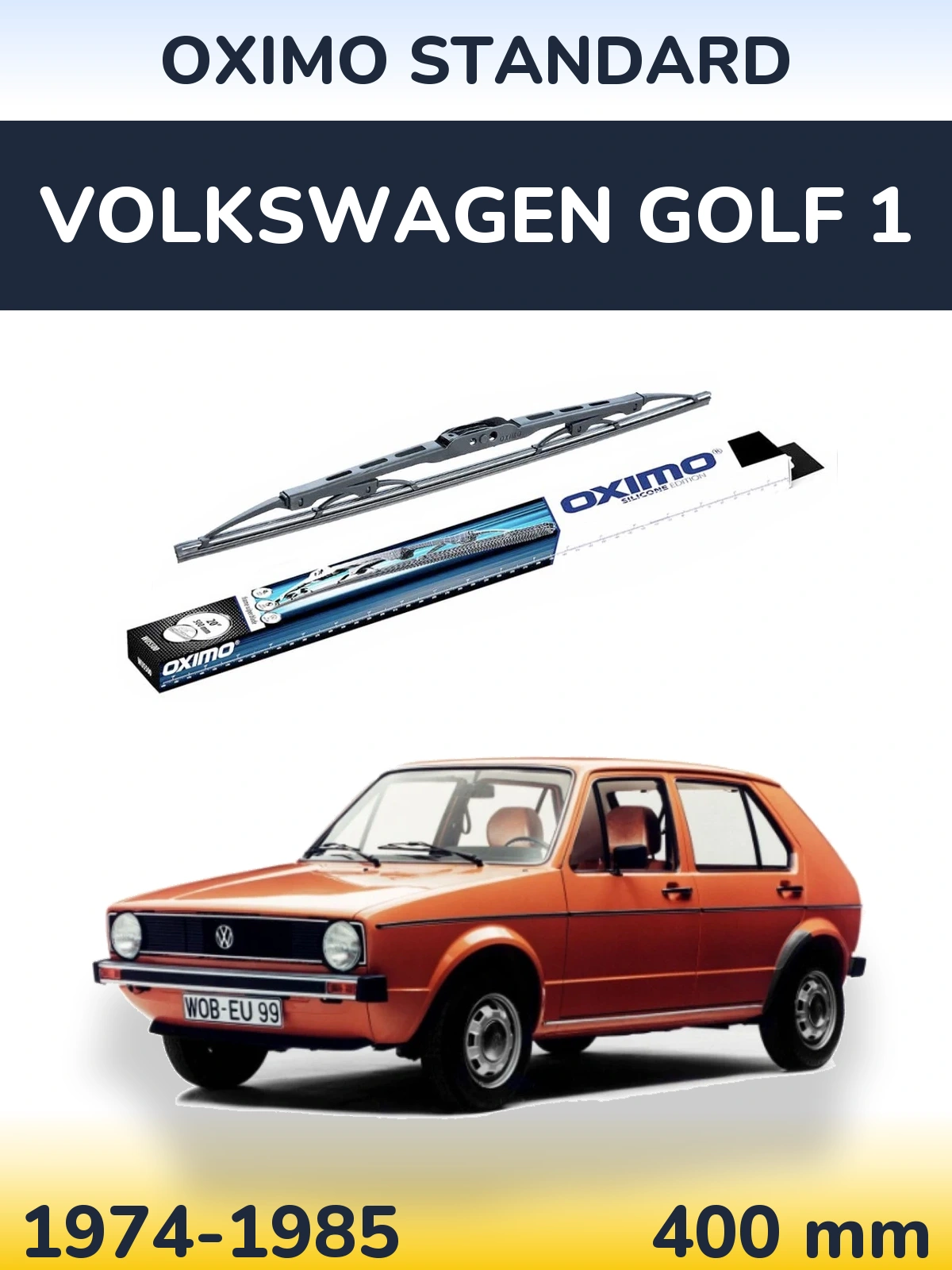 Torkarblad Oximo Standard för Volkswagen Golf 1