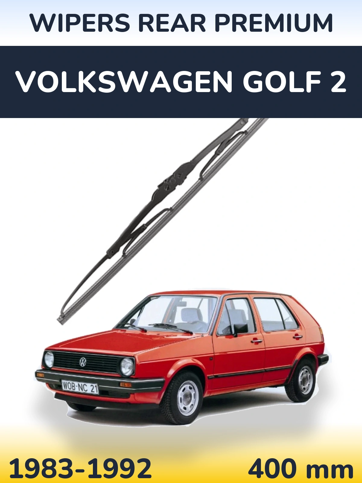 Torkarblad WIPERS REAR PREMIUM för Volkswagen Golf 2