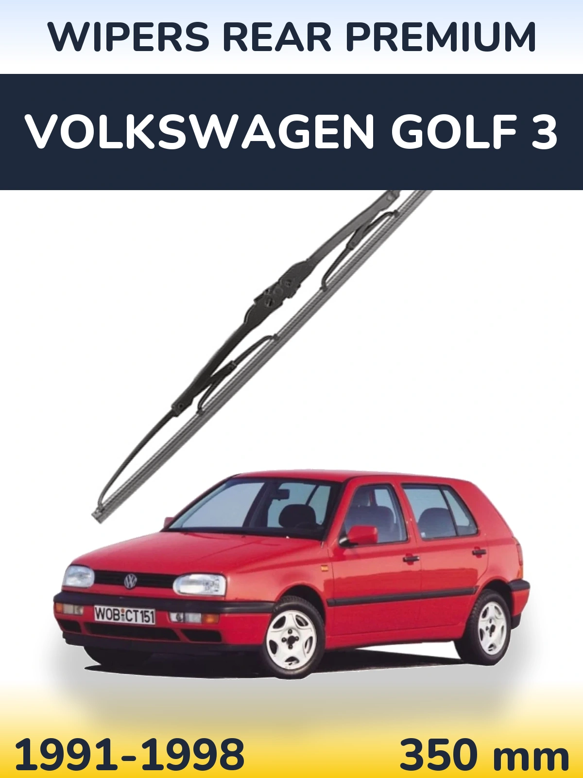 Torkarblad WIPERS REAR PREMIUM för Volkswagen Golf 3