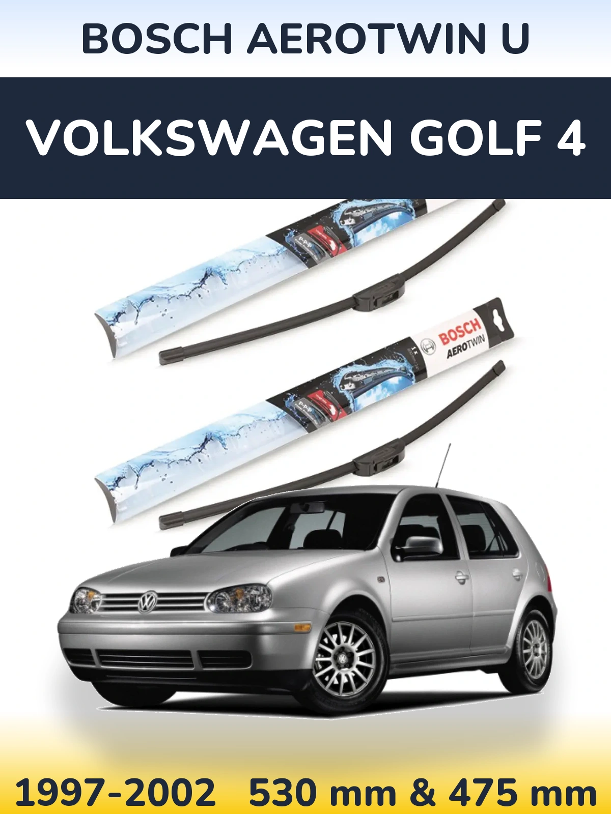 Torkarblad BOSCH AeroTwin U för Volkswagen Golf 4