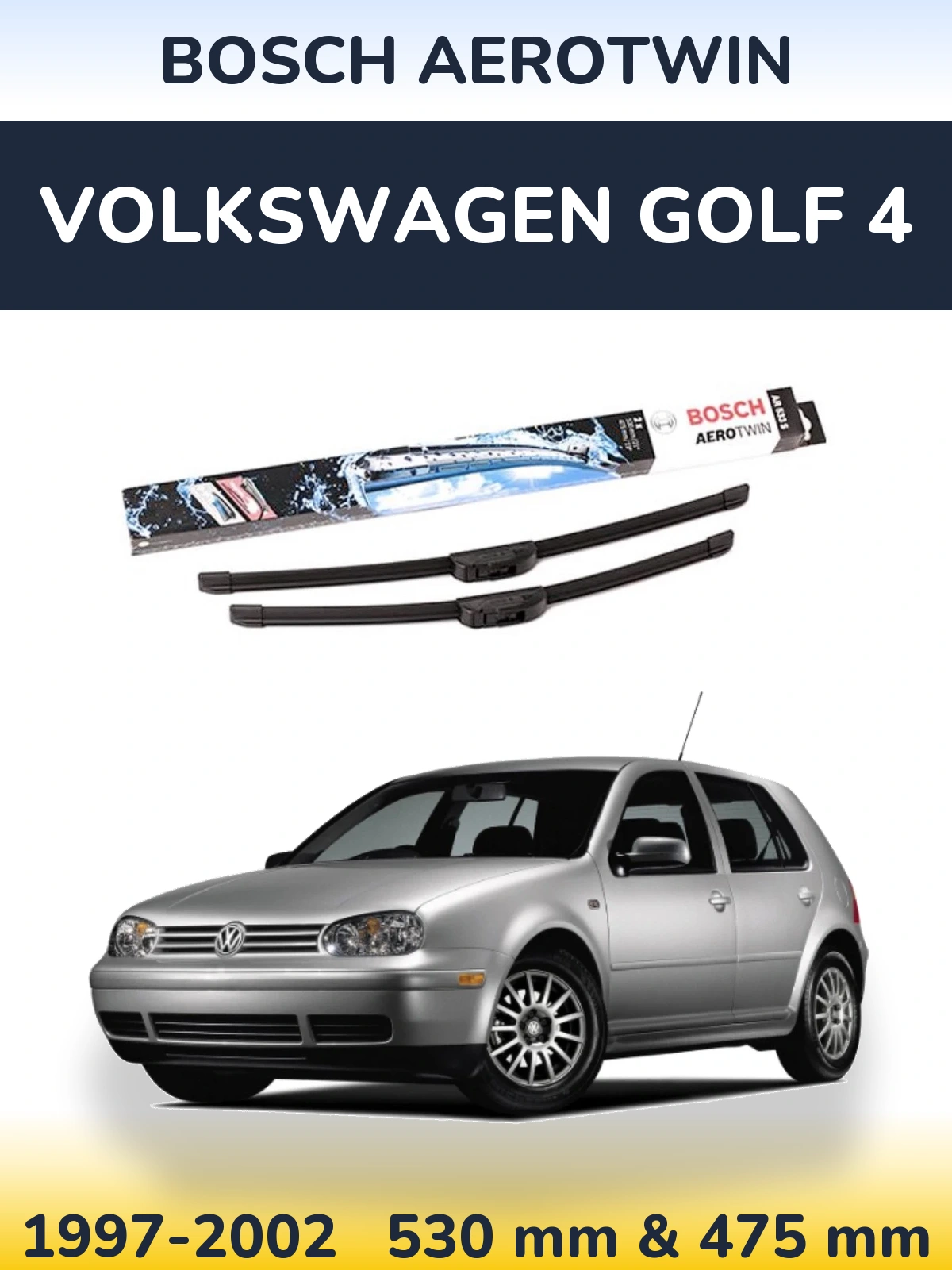 Torkarblad BOSCH AeroTwin för Volkswagen Golf 4