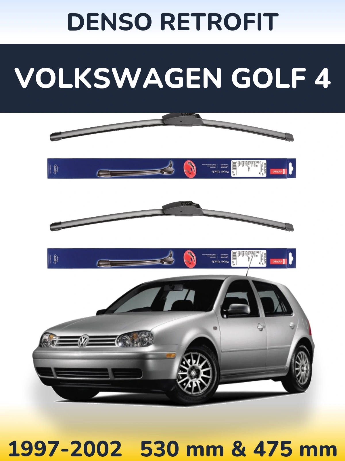 Torkarblad Denso Retrofit för Volkswagen Golf 4