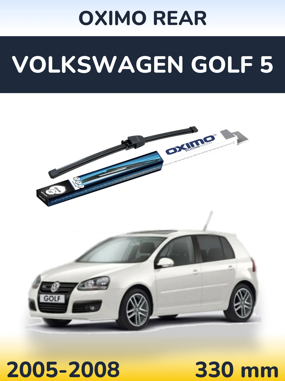 Torkarblad Oximo Rear för Volkswagen Golf 5