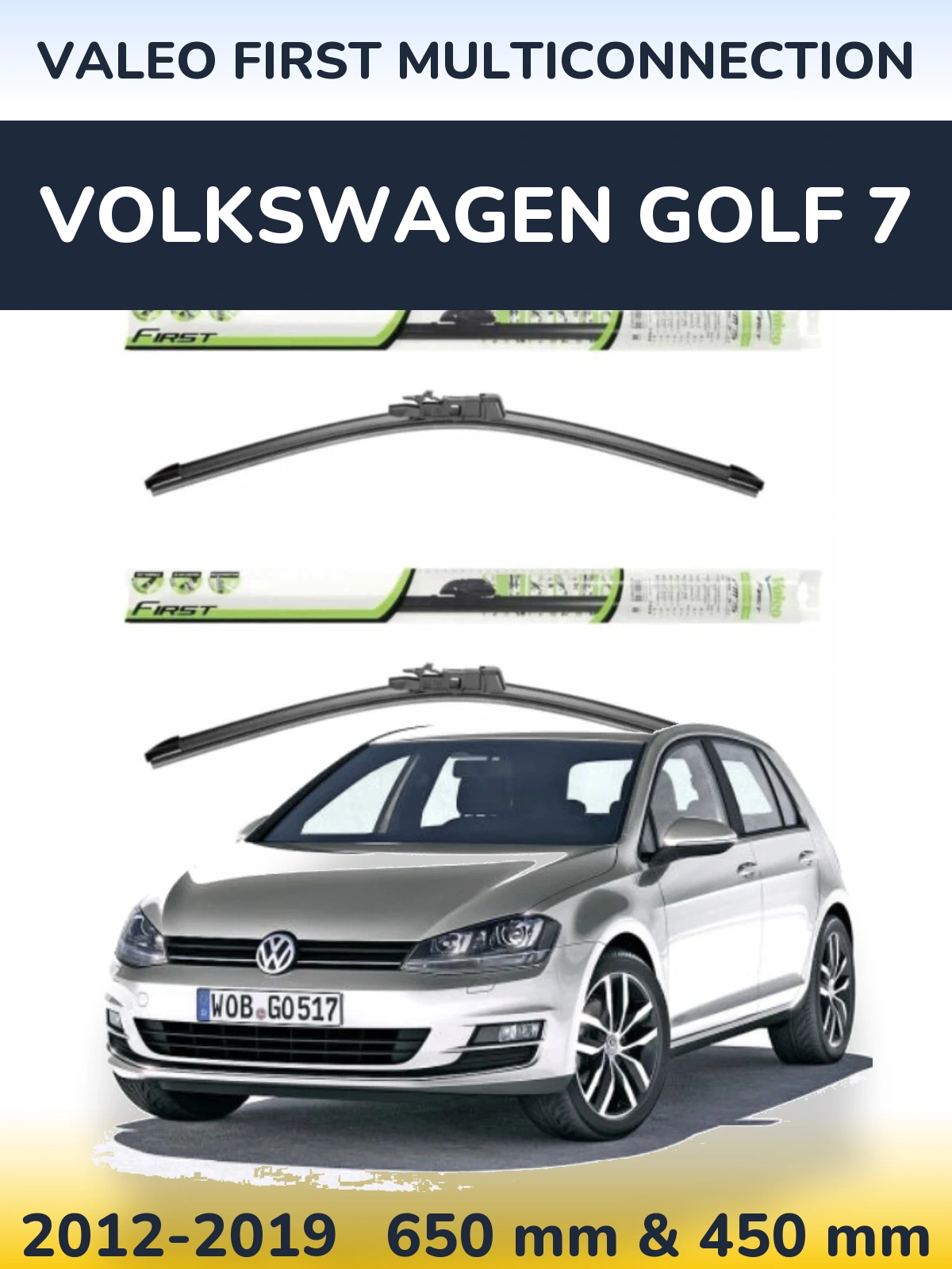 Torkarblad Valeo First MultiConnection för Volkswagen Golf 7