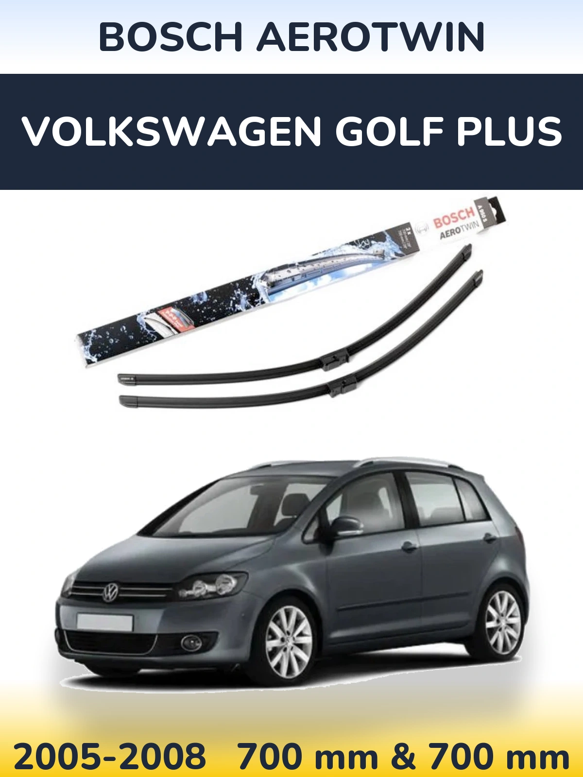 Torkarblad BOSCH AeroTwin för Volkswagen Golf Plus