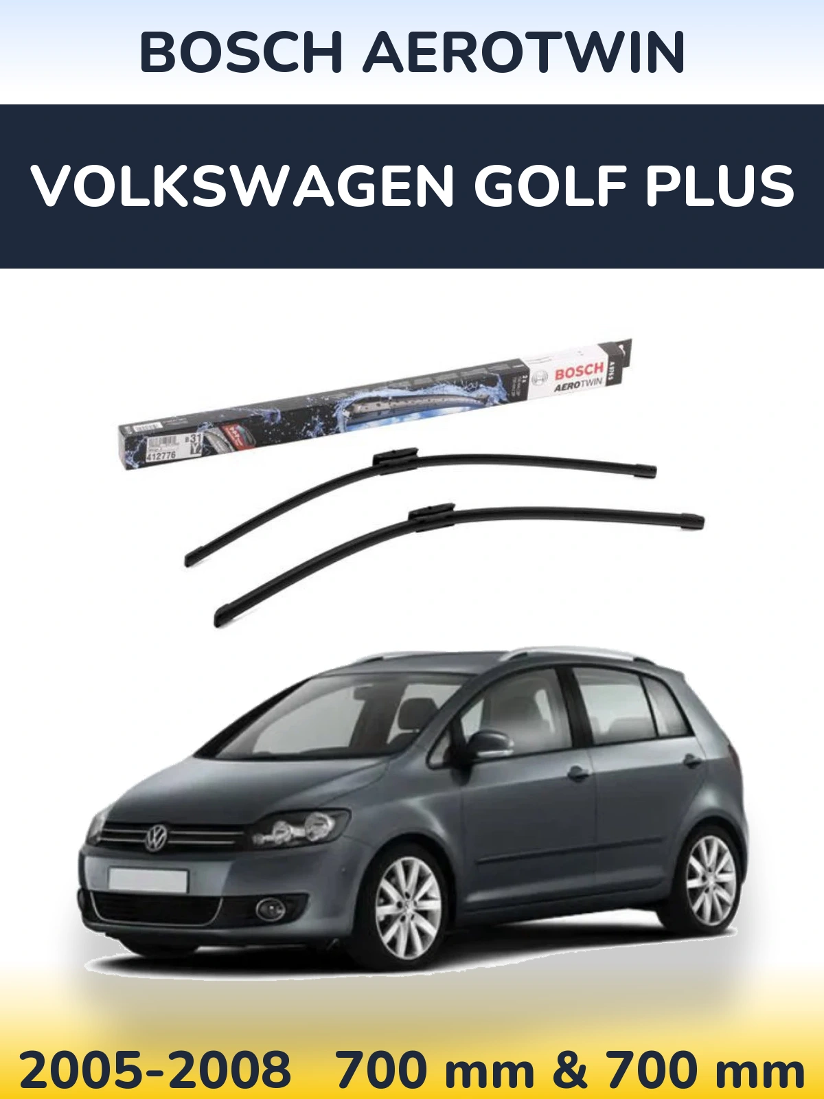 Torkarblad BOSCH AeroTwin för Volkswagen Golf Plus