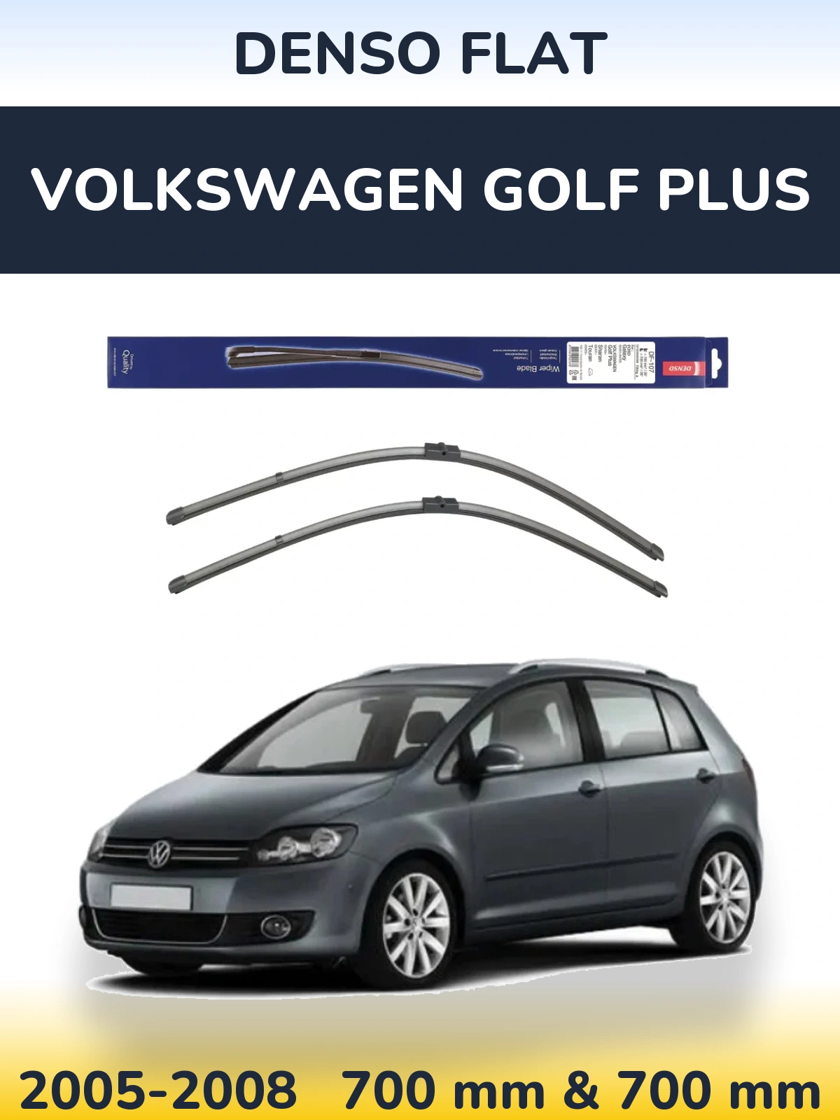 Torkarblad Denso Flat för Volkswagen Golf Plus