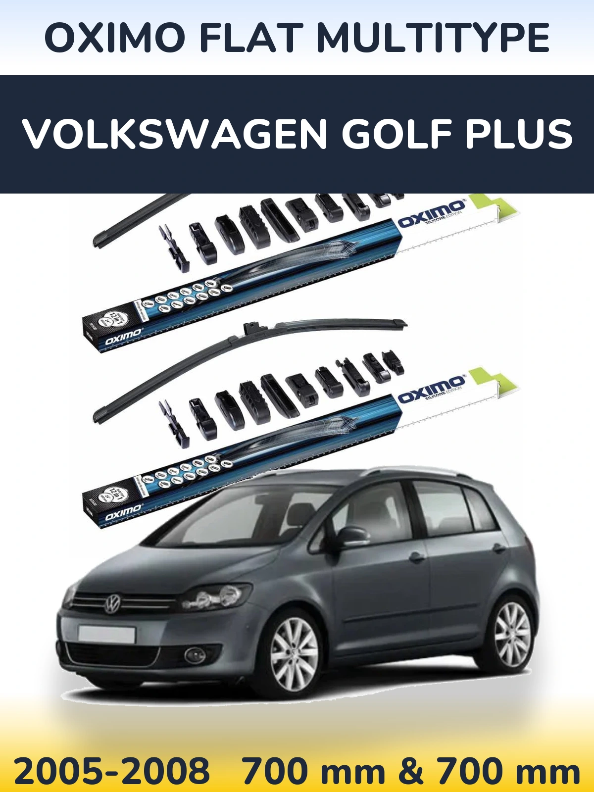 Torkarblad Oximo Flat MultiType för Volkswagen Golf Plus