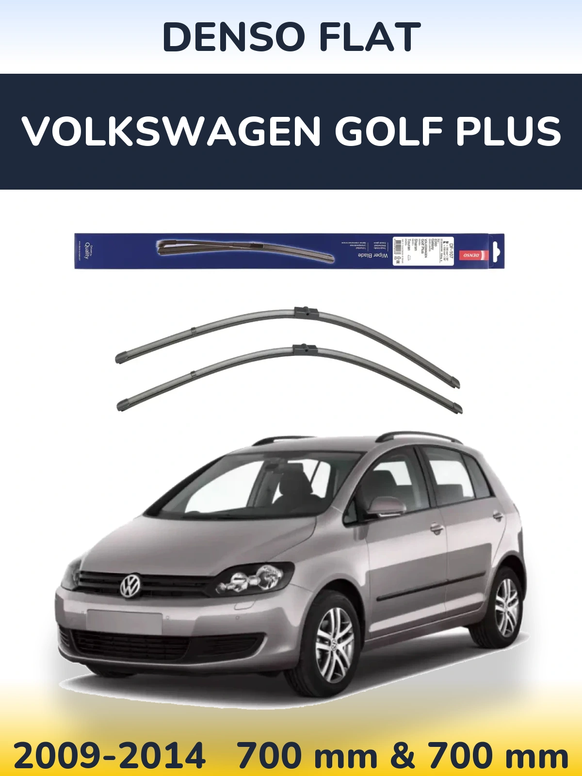 Torkarblad Denso Flat för Volkswagen Golf Plus