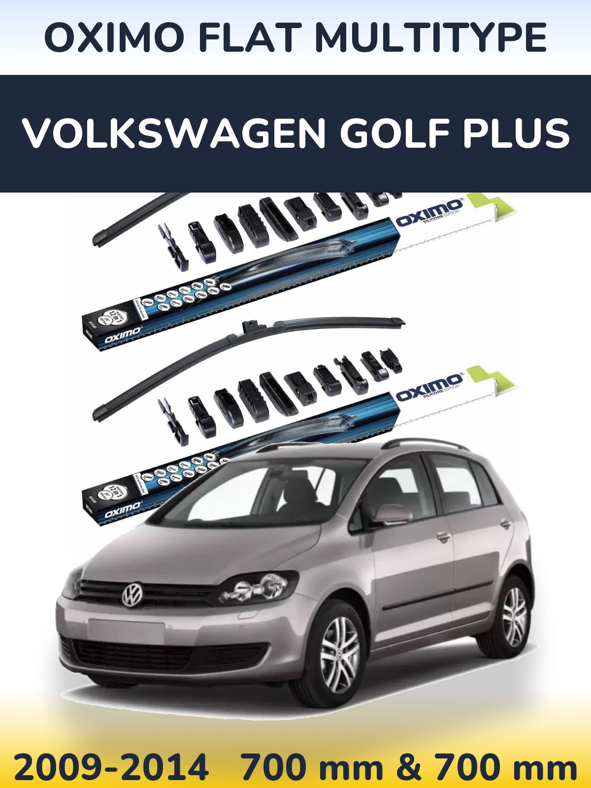 Torkarblad Oximo Flat MultiType för Volkswagen Golf Plus