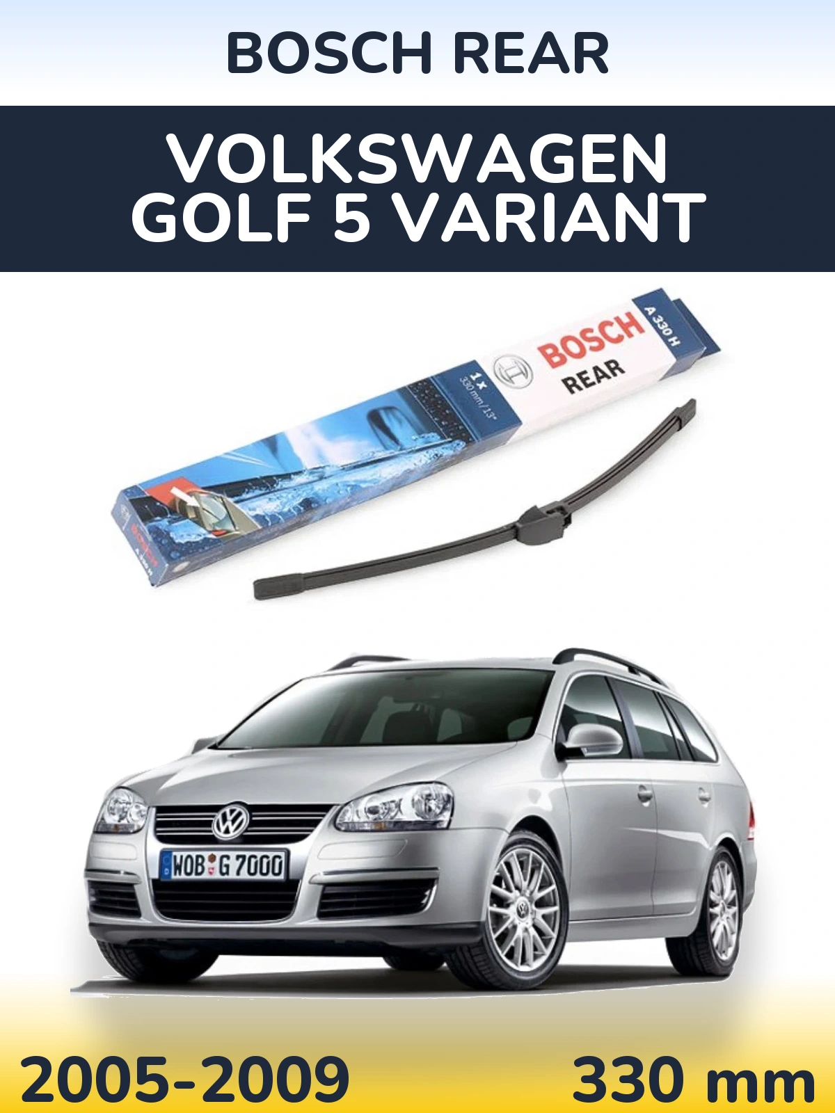 Torkarblad BOSCH Rear för Volkswagen Golf 5 Variant