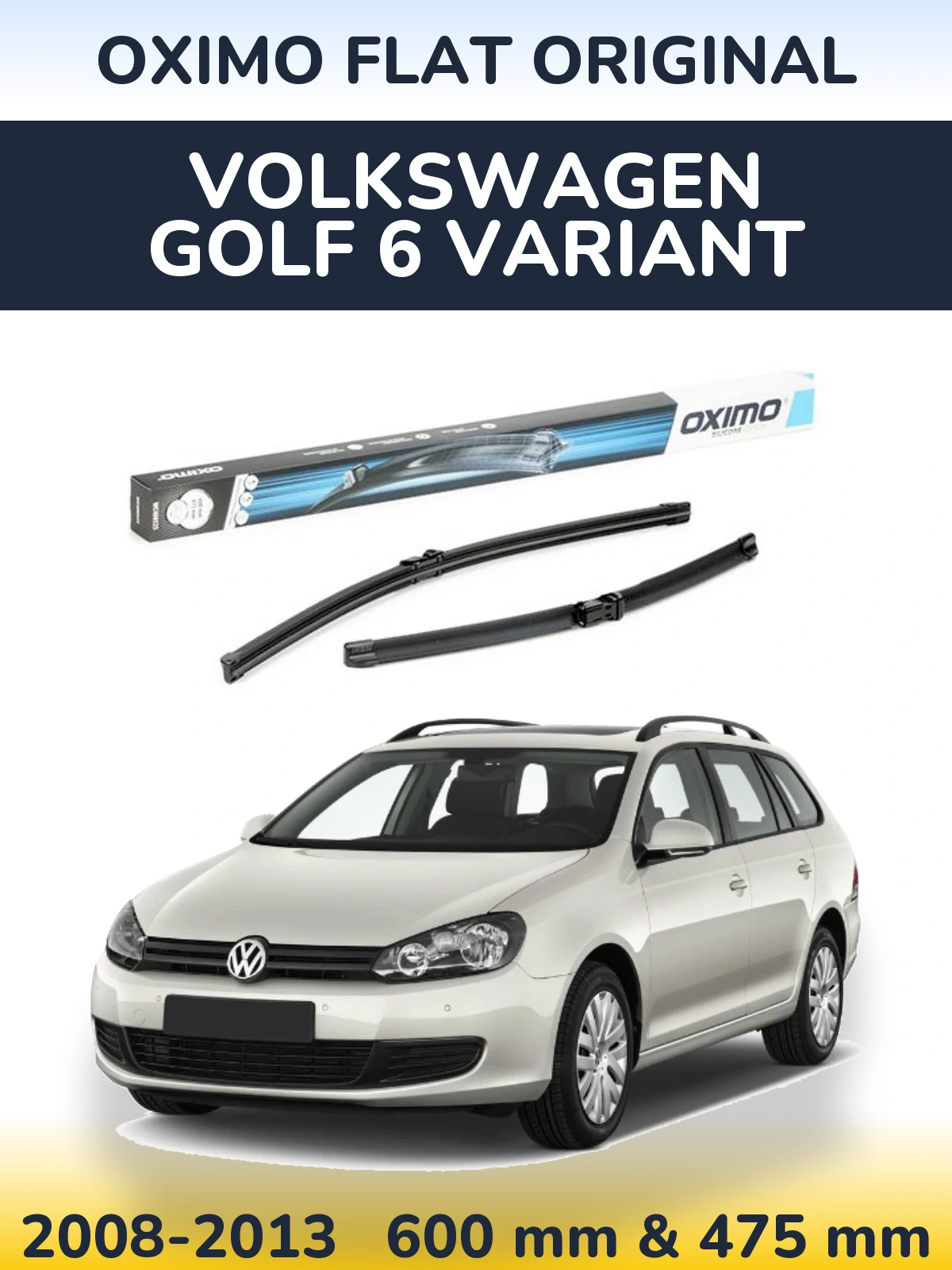 Torkarblad Oximo Flat Original för Volkswagen Golf 6 Variant