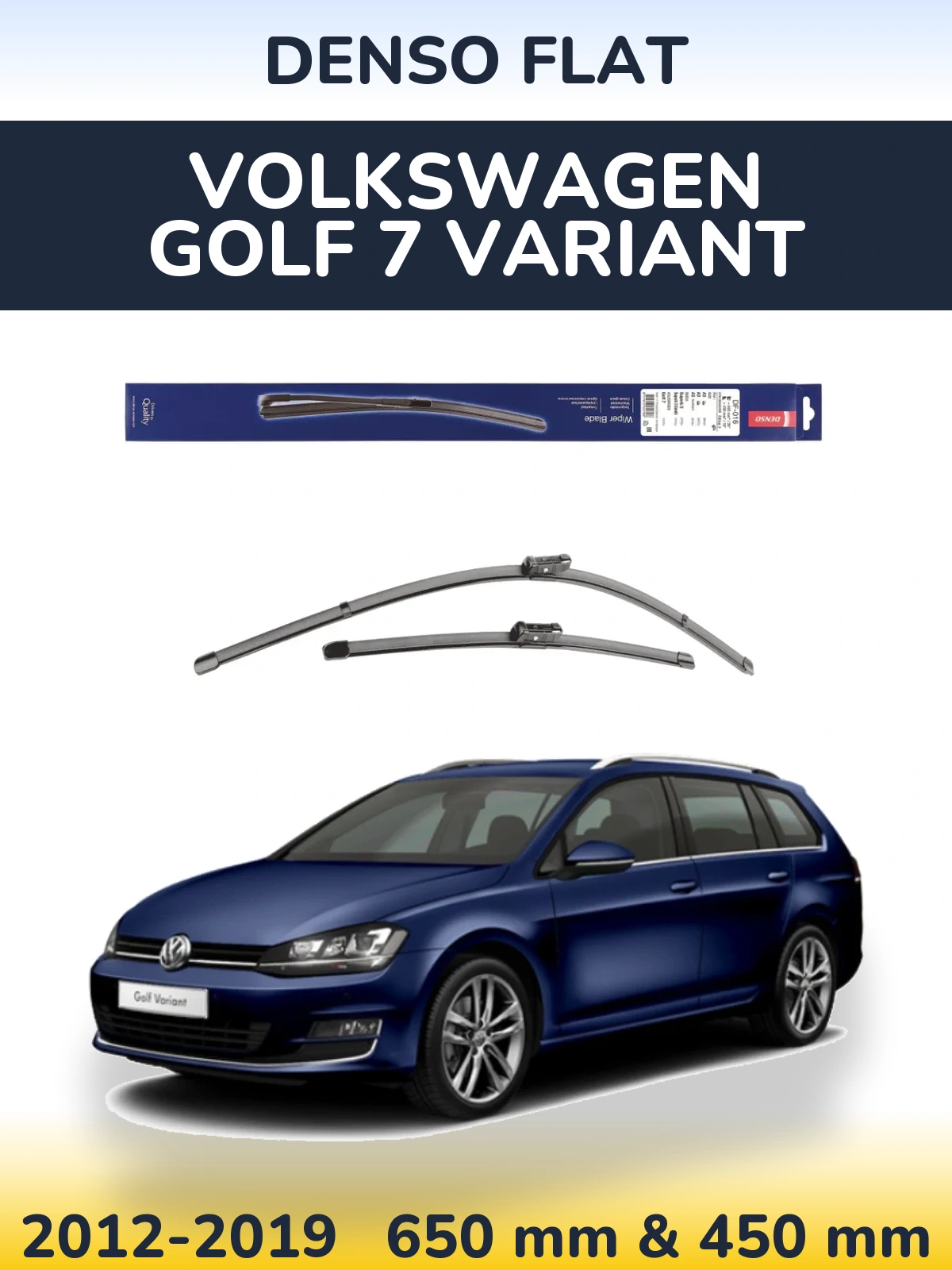 Torkarblad Denso Flat för Volkswagen Golf 7 Variant