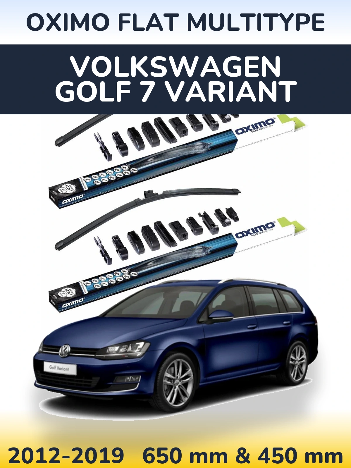 Torkarblad Oximo Flat MultiType för Volkswagen Golf 7 Variant