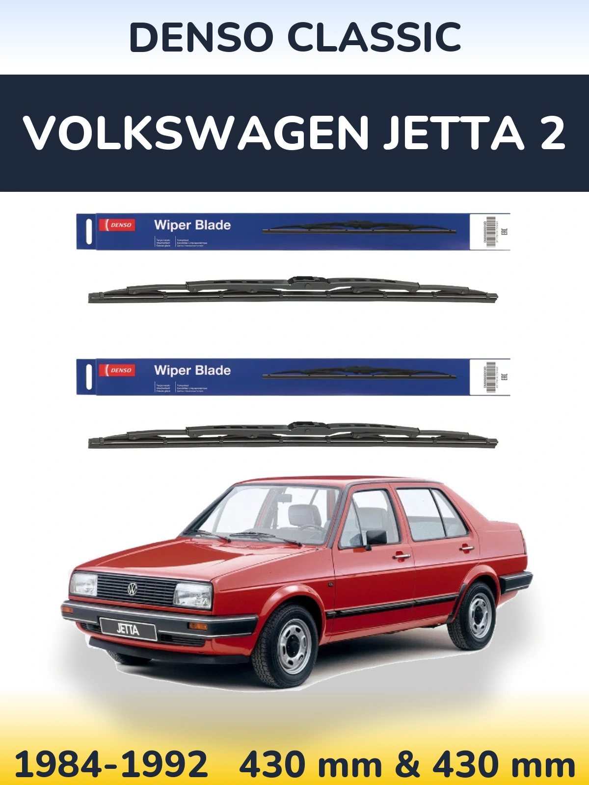Torkarblad Denso Classic för Volkswagen Jetta 2