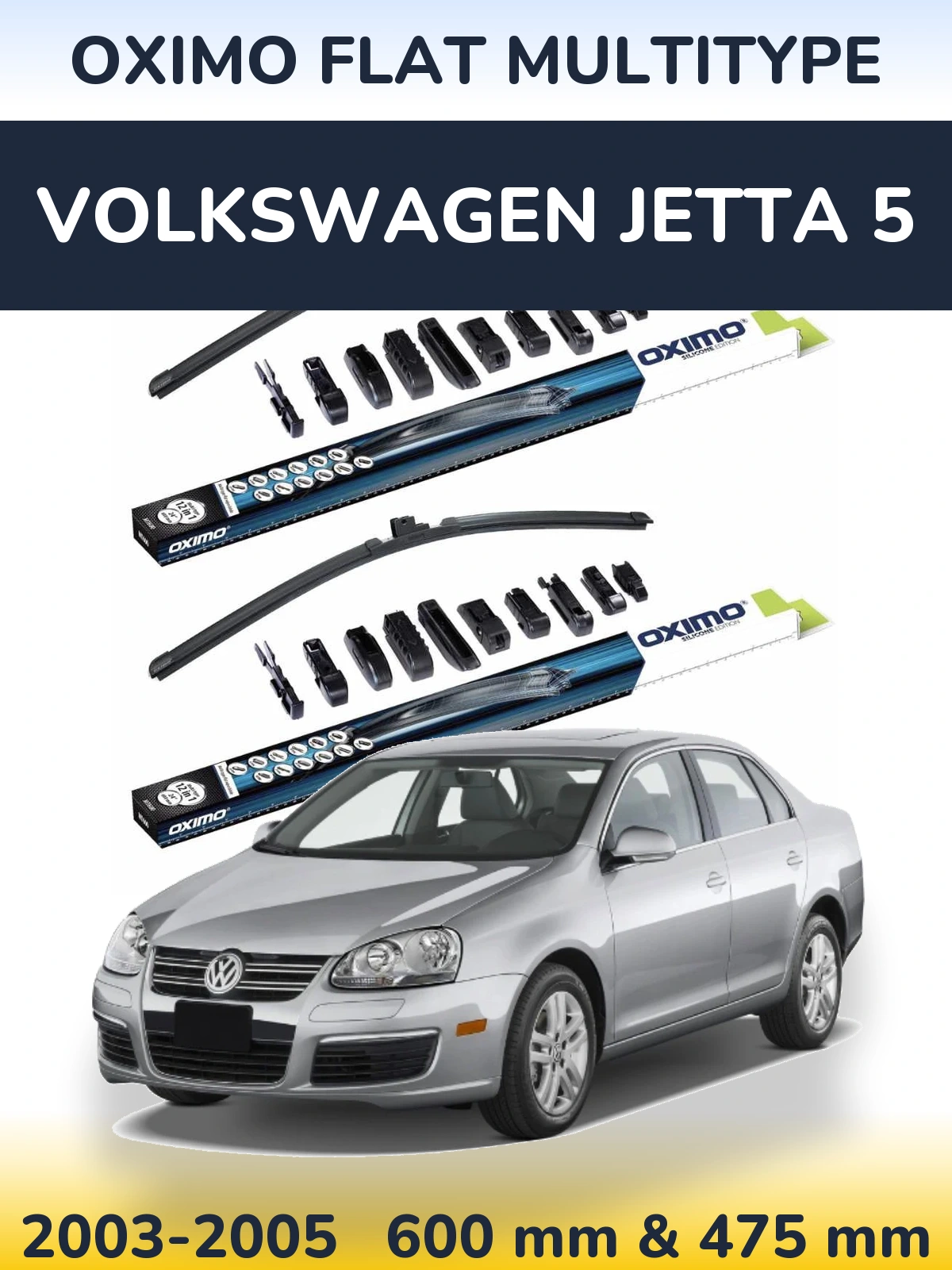 Torkarblad Oximo Flat MultiType för Volkswagen Jetta 5