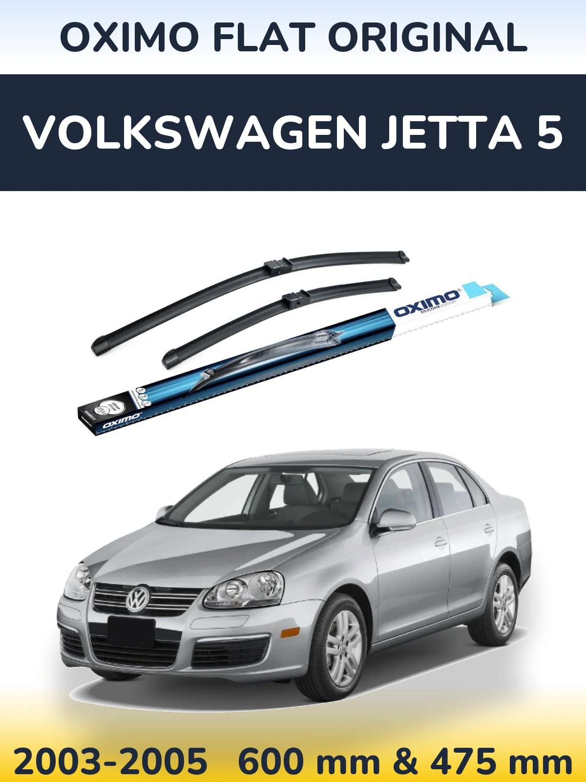 Torkarblad Oximo Flat Original för Volkswagen Jetta 5
