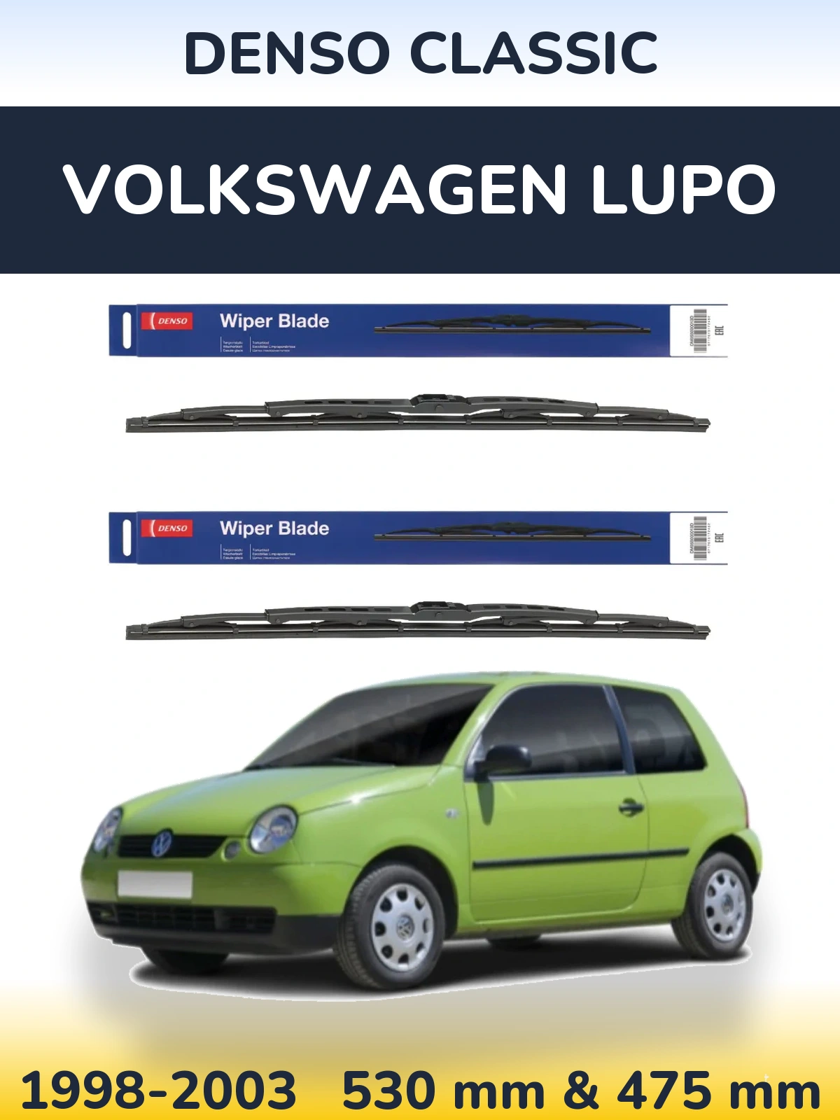 Torkarblad Denso Classic för Volkswagen Lupo