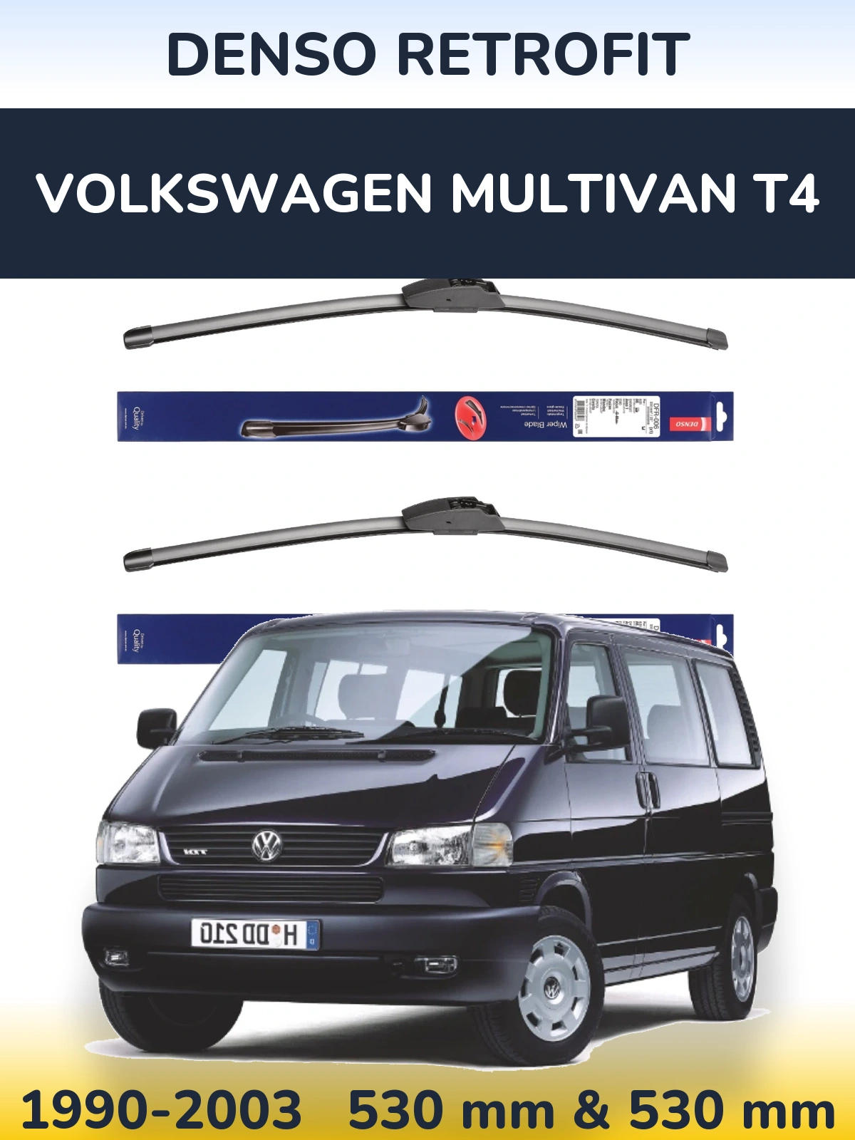 Torkarblad Denso Retrofit för Volkswagen Multivan T4