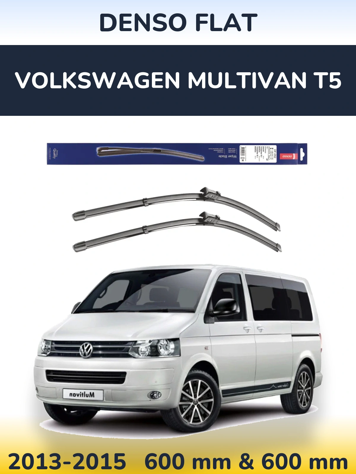Torkarblad Denso Flat för Volkswagen Multivan T5