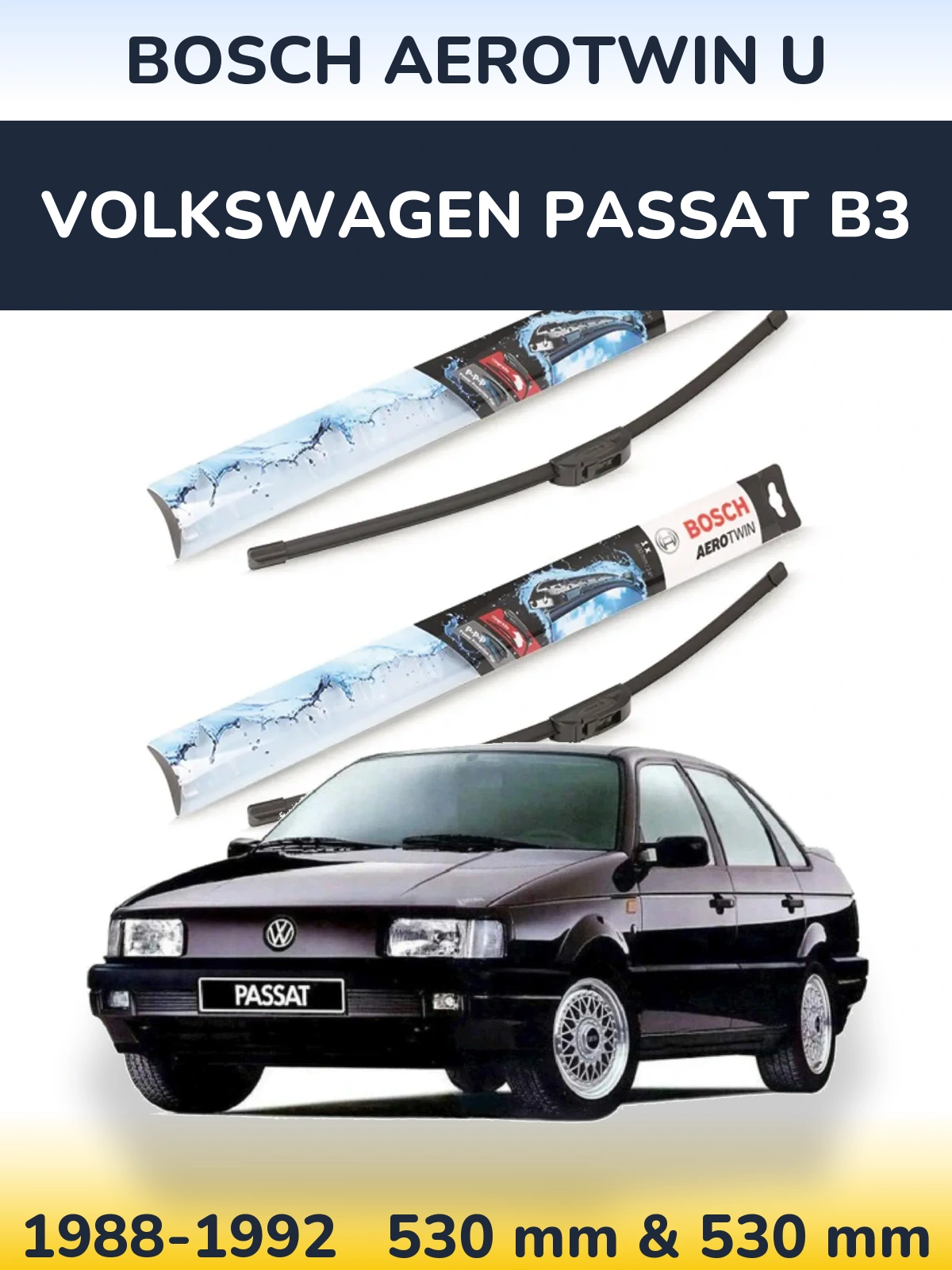 Torkarblad BOSCH AeroTwin U för Volkswagen Passat B3