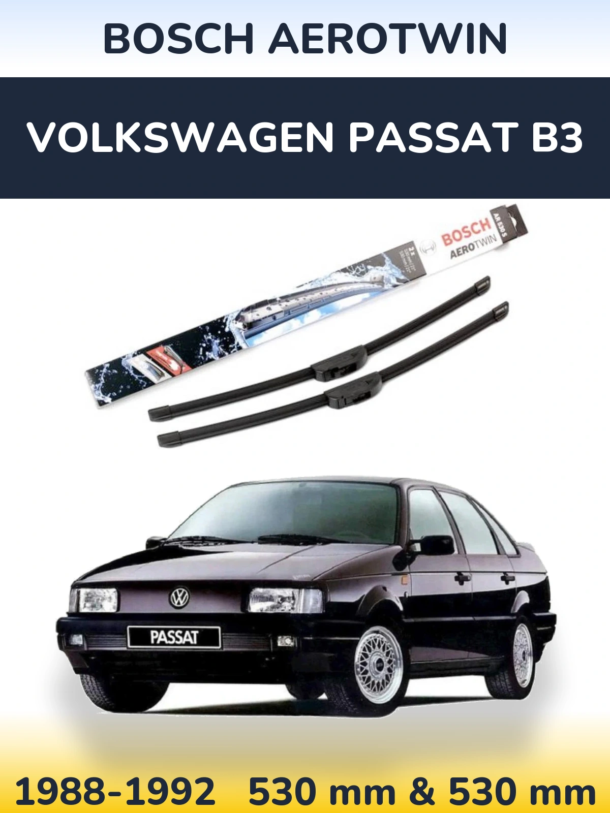 Torkarblad BOSCH AeroTwin för Volkswagen Passat B3