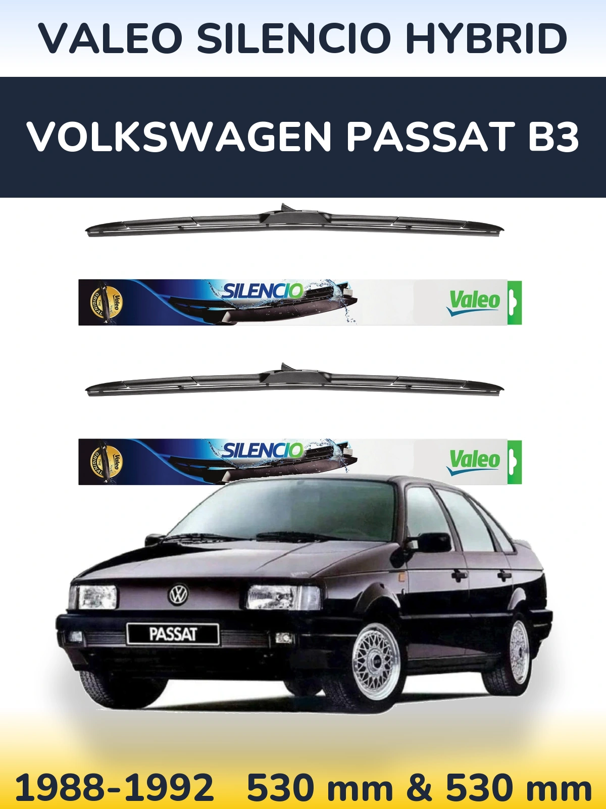 Torkarblad Valeo Silencio Hybrid för Volkswagen Passat B3