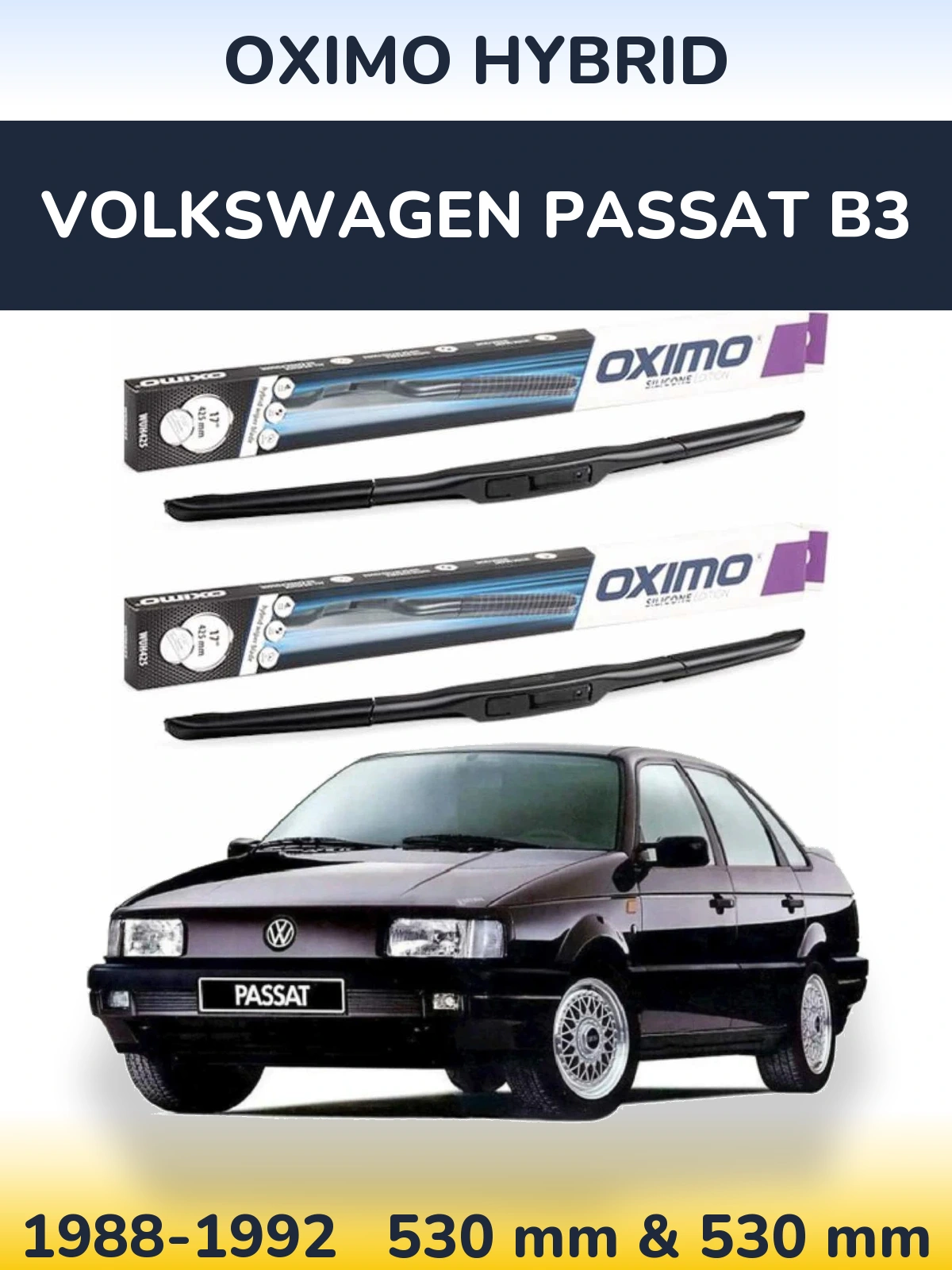 Torkarblad Oximo Hybrid för Volkswagen Passat B3