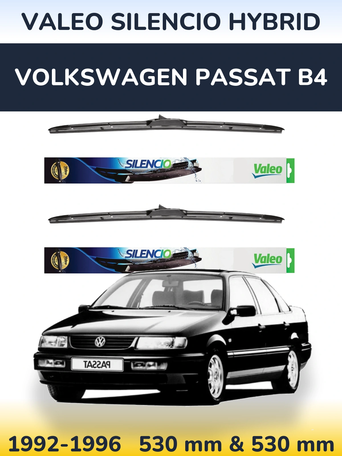 Torkarblad Valeo Silencio Hybrid för Volkswagen Passat B4