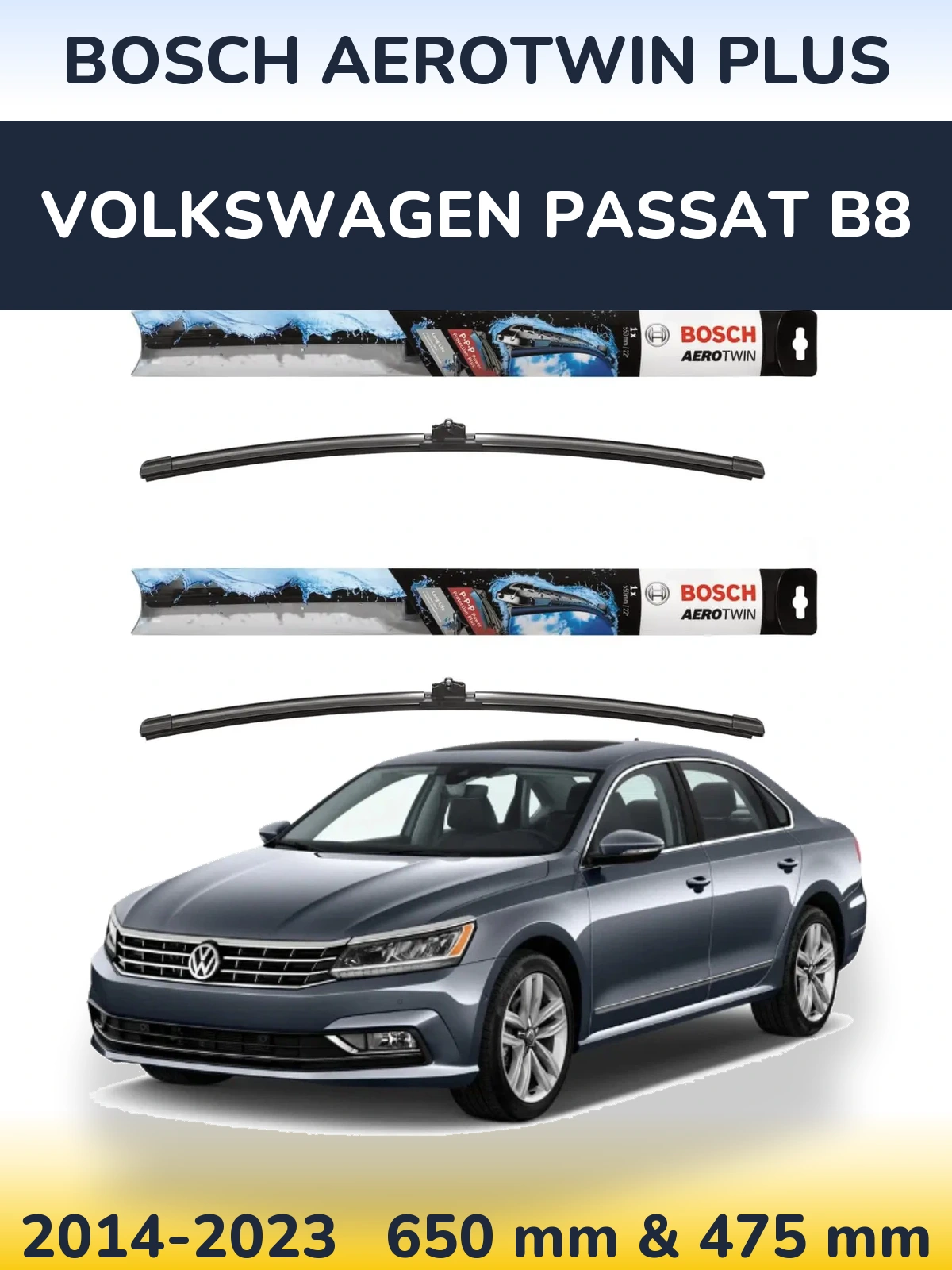 Torkarblad BOSCH AeroTwin Plus för Volkswagen Passat B8