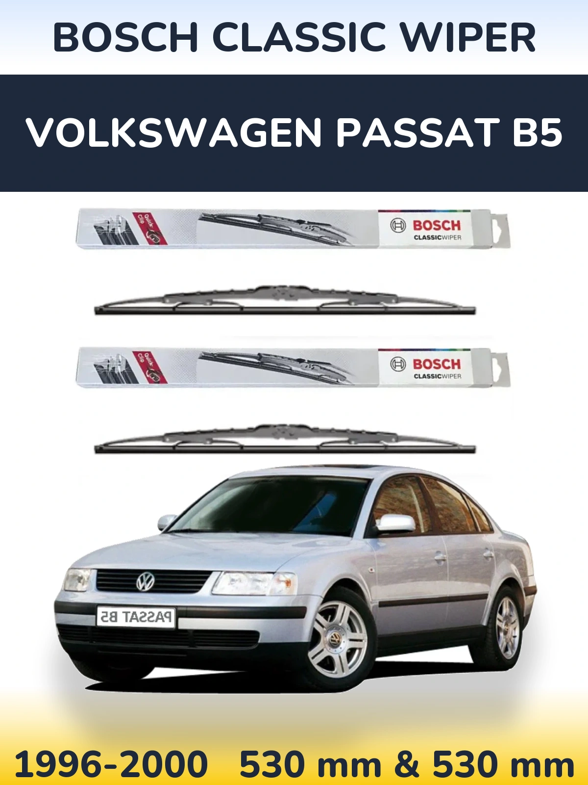 Torkarblad BOSCH Classic Wiper för Volkswagen Passat B5