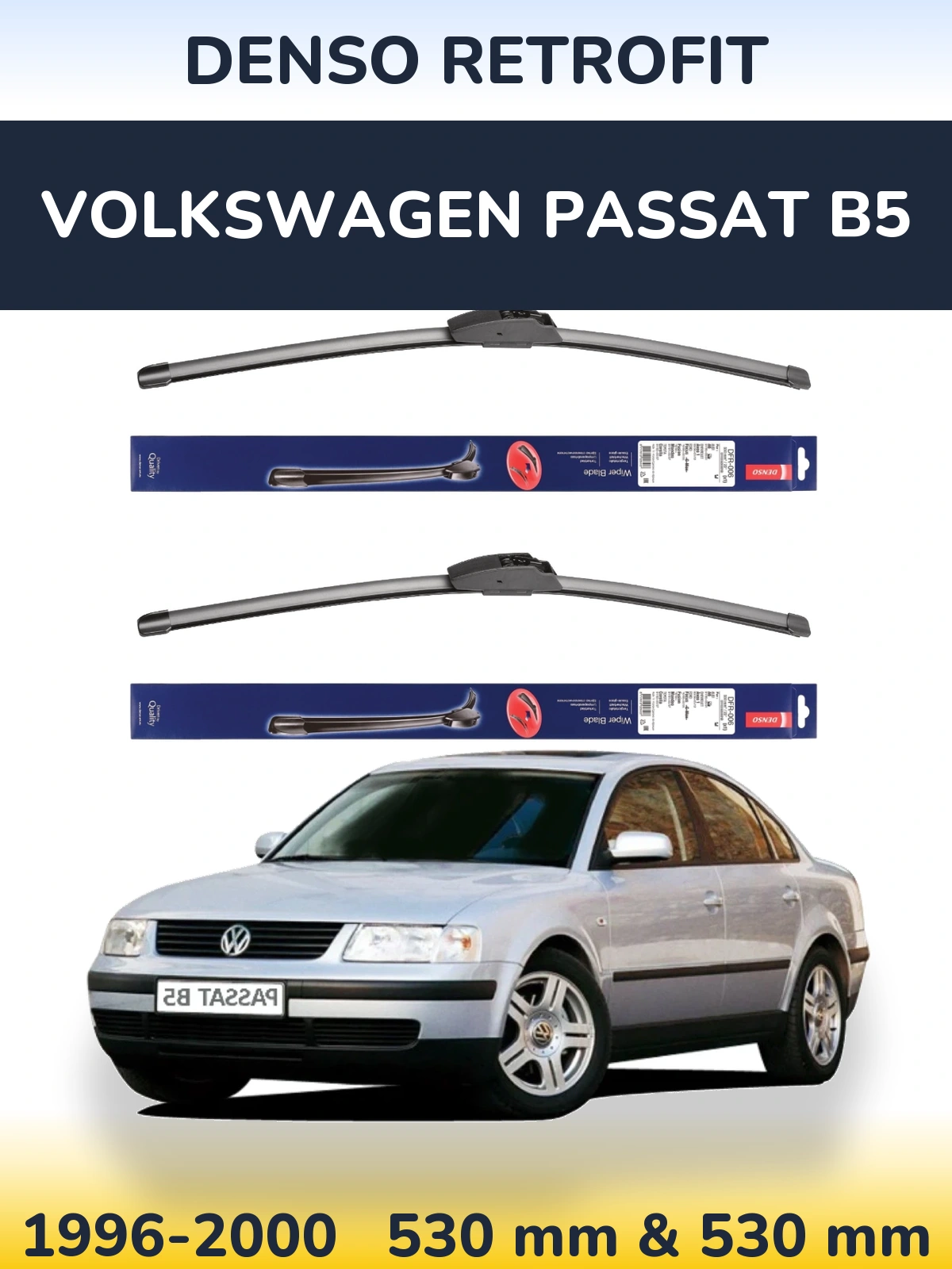 Torkarblad Denso Retrofit för Volkswagen Passat B5