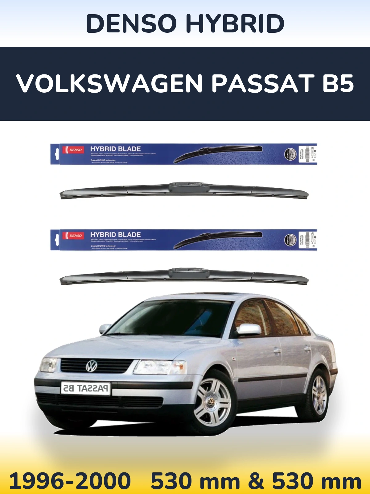 Torkarblad Denso Hybrid för Volkswagen Passat B5