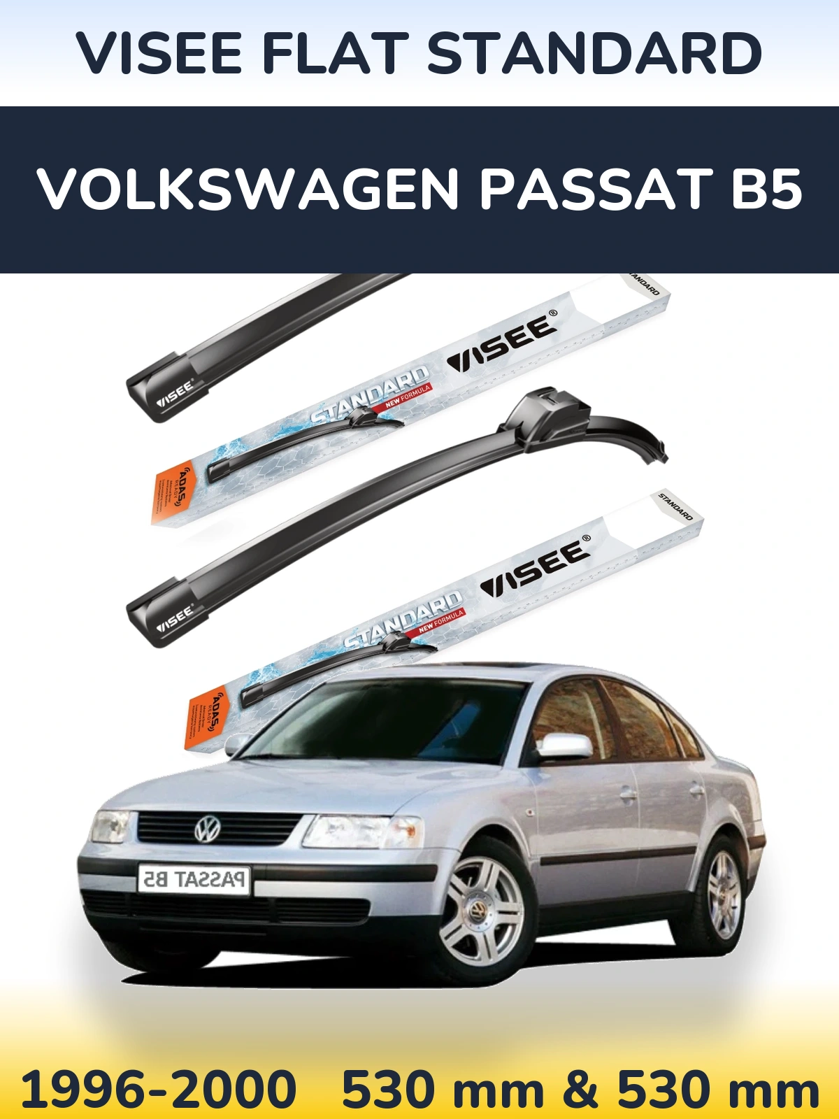 Torkarblad VISEE FLAT STANDARD för Volkswagen Passat B5