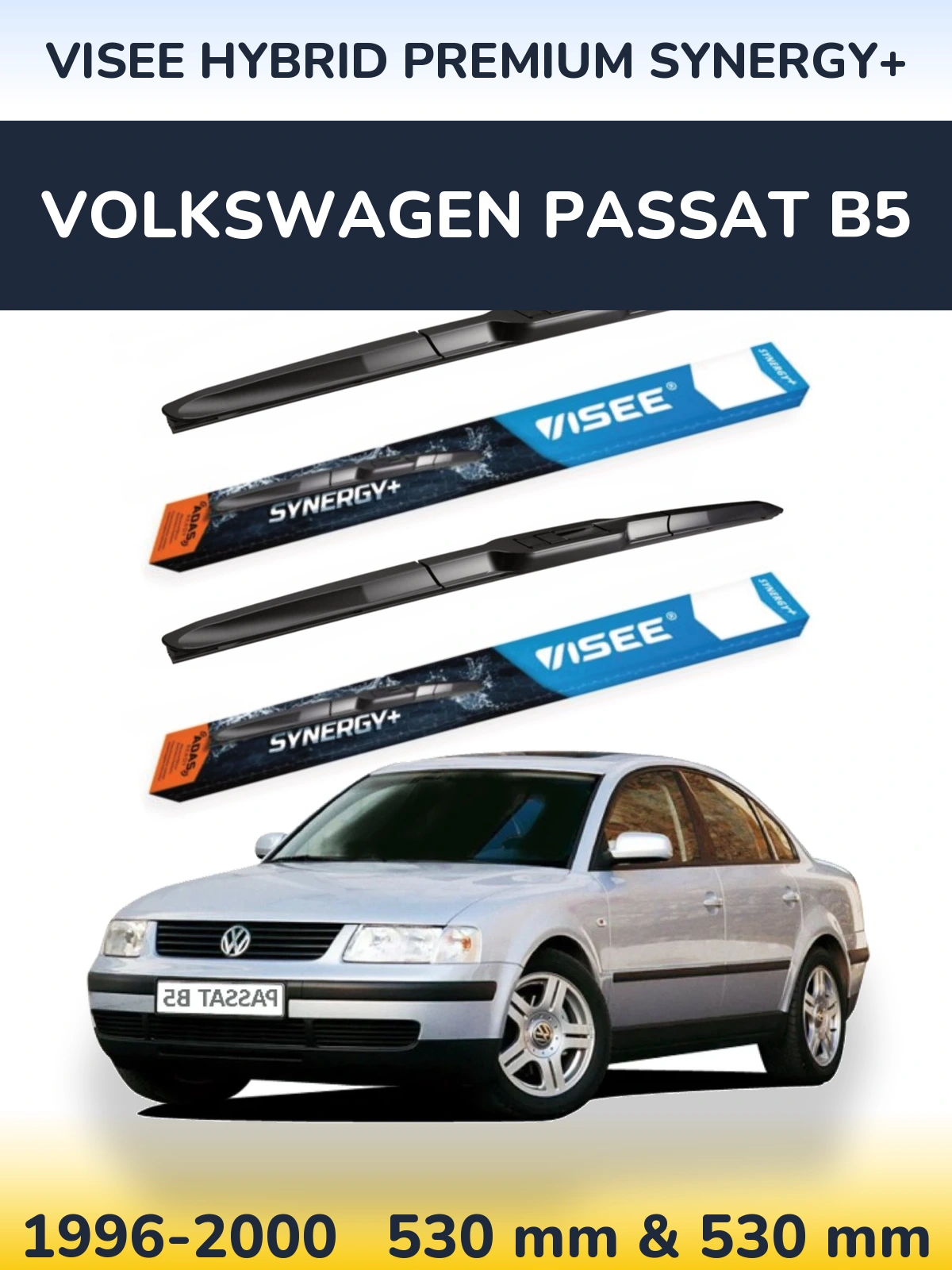 Torkarblad VISEE HYBRID PREMIUM SYNERGY+ för Volkswagen Passat B5