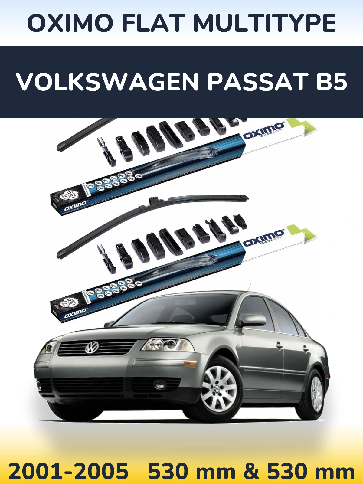 Torkarblad Oximo Flat MultiType för Volkswagen Passat B5