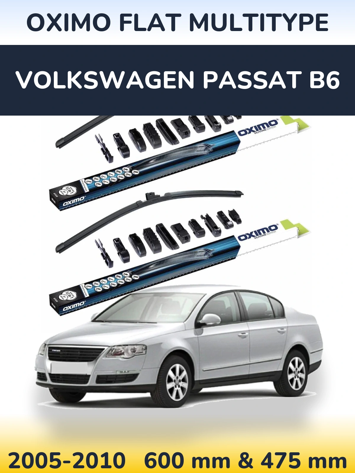 Torkarblad Oximo Flat MultiType för Volkswagen Passat B6